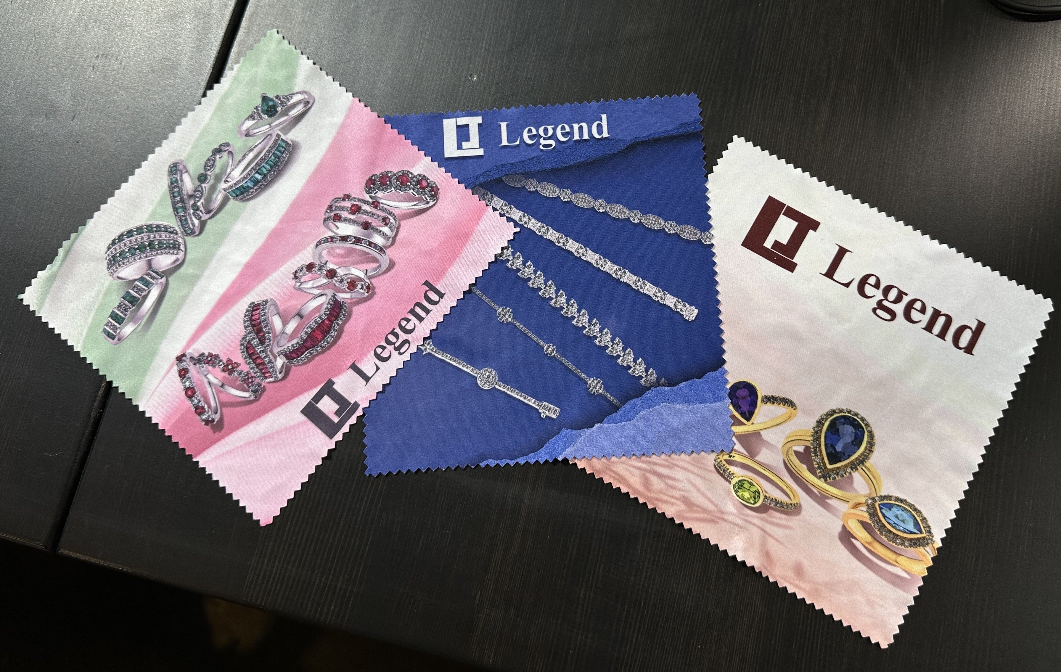 Custom Printed - Full Color Micro Fiber Cleaning Cloth for Glasses, phone screens, and tablets - 6" x 6" - Pack of 50