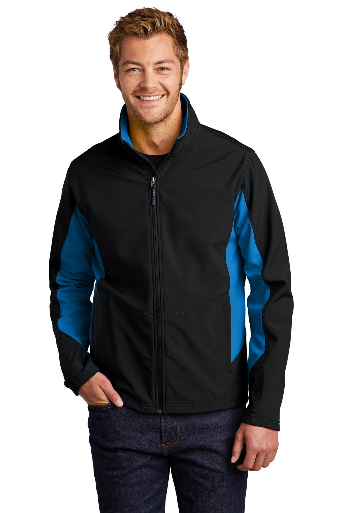 Custom Embroidered - Port Authority® Core Colorblock Soft Shell Jacket. J318