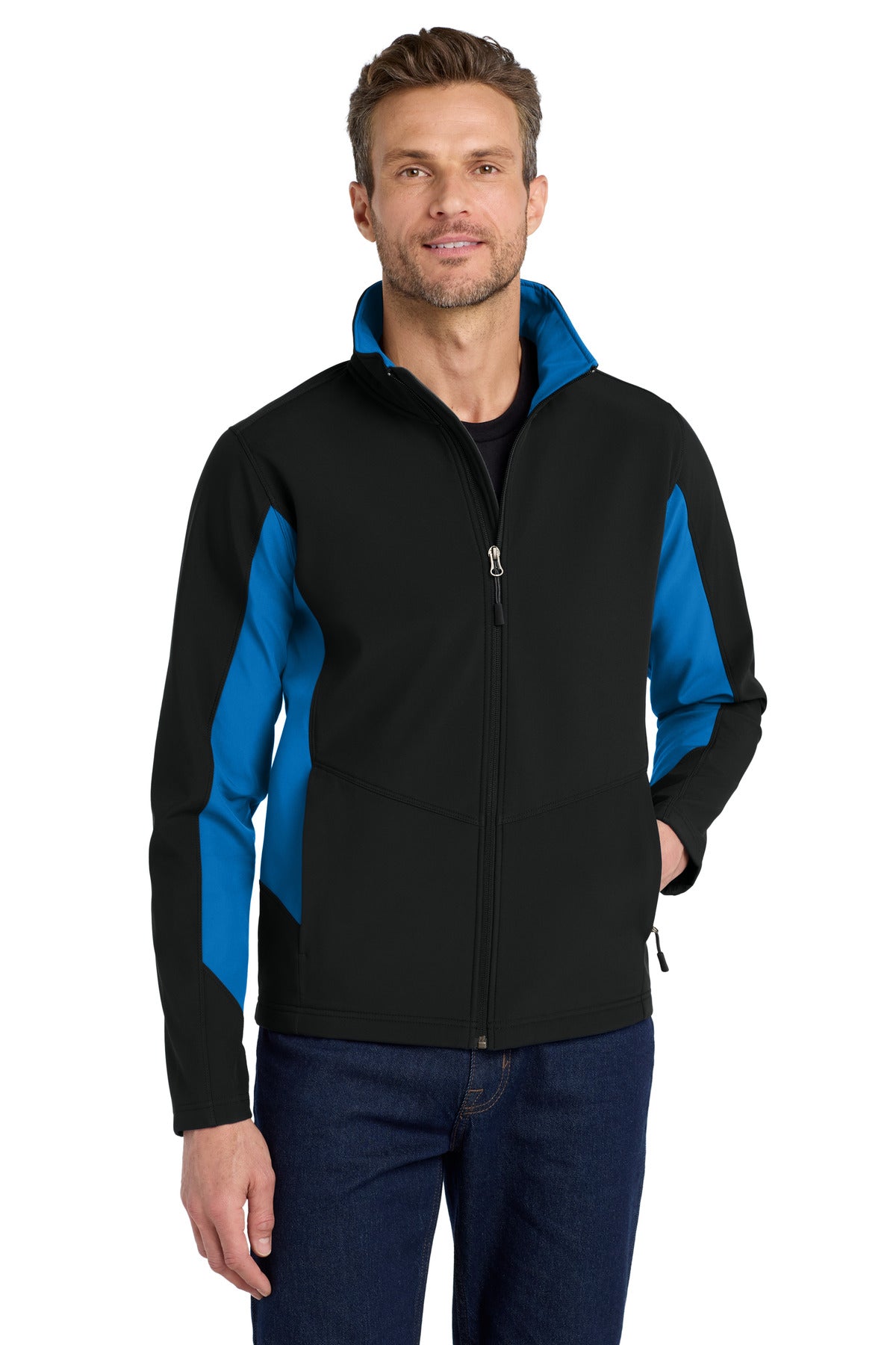 Custom Embroidery or DTF Print - Port Authority ® Core Colorblock Soft Shell Jacket. J318