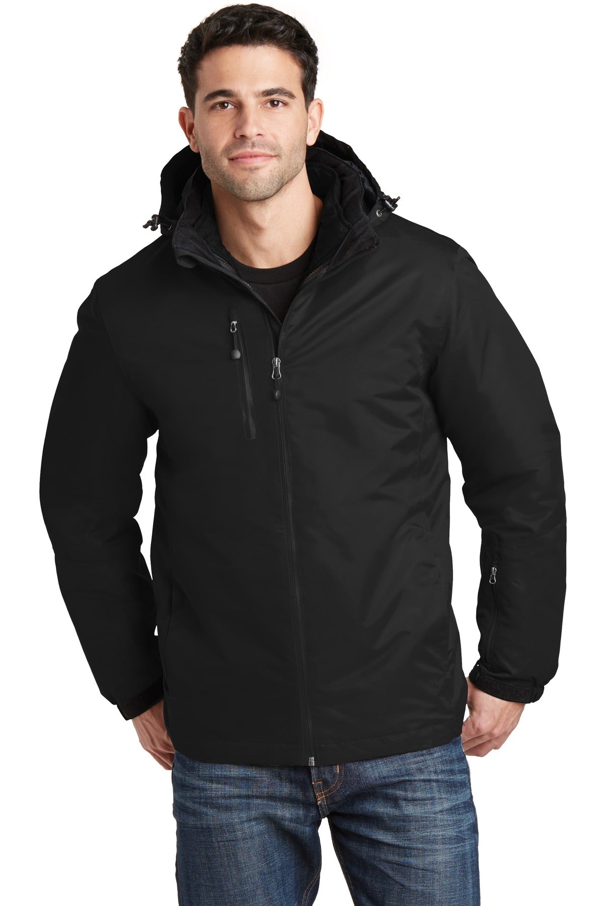 Custom Embroidery or DTF Print - Port Authority ® Vortex Waterproof 3-in-1 Jacket. J332