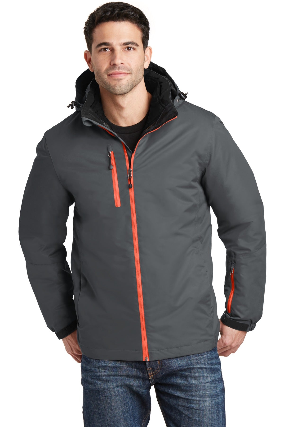 Custom Embroidery or DTF Print - Port Authority ® Vortex Waterproof 3-in-1 Jacket. J332