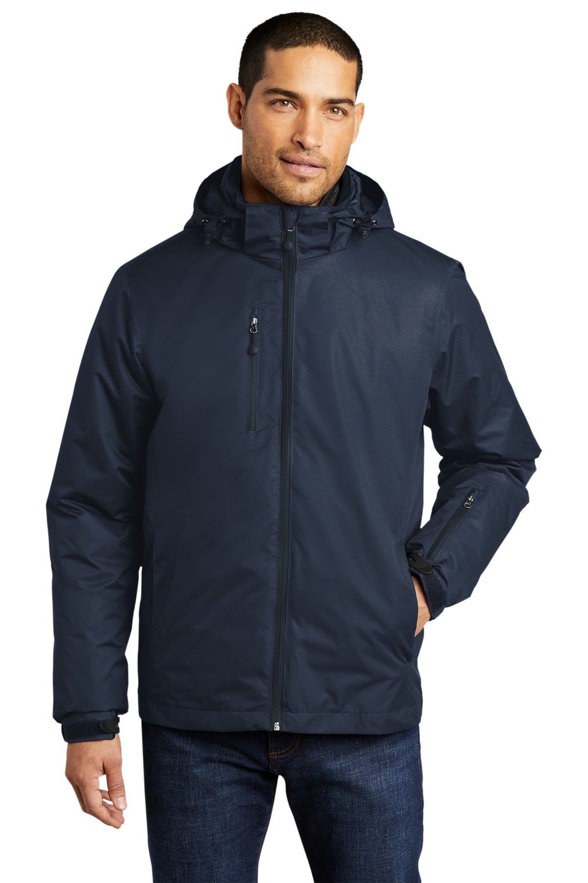 Custom Embroidery or DTF Print - Port Authority ® Vortex Waterproof 3-in-1 Jacket. J332