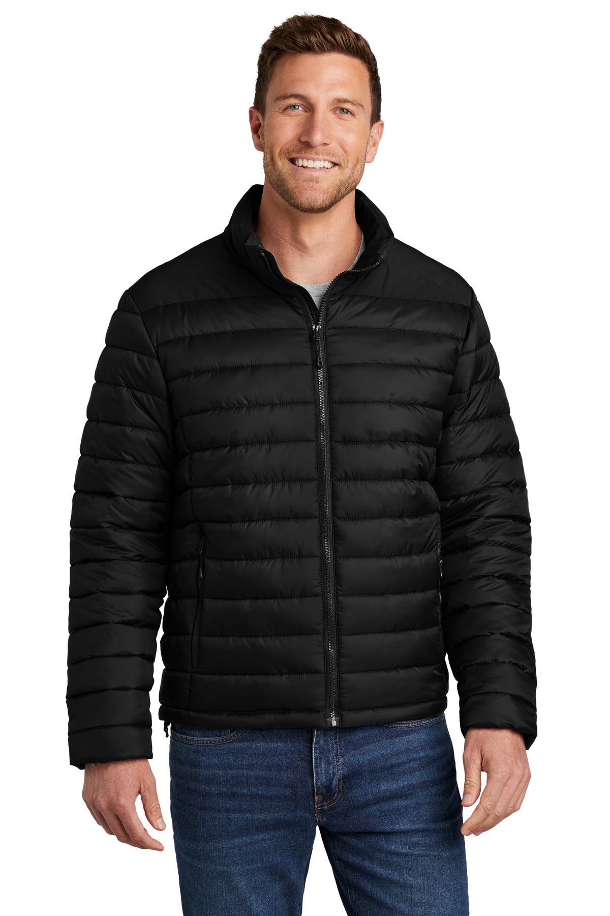 Custom Embroidery or DTF Print - Port Authority ® Horizon Puffy Jacket J364