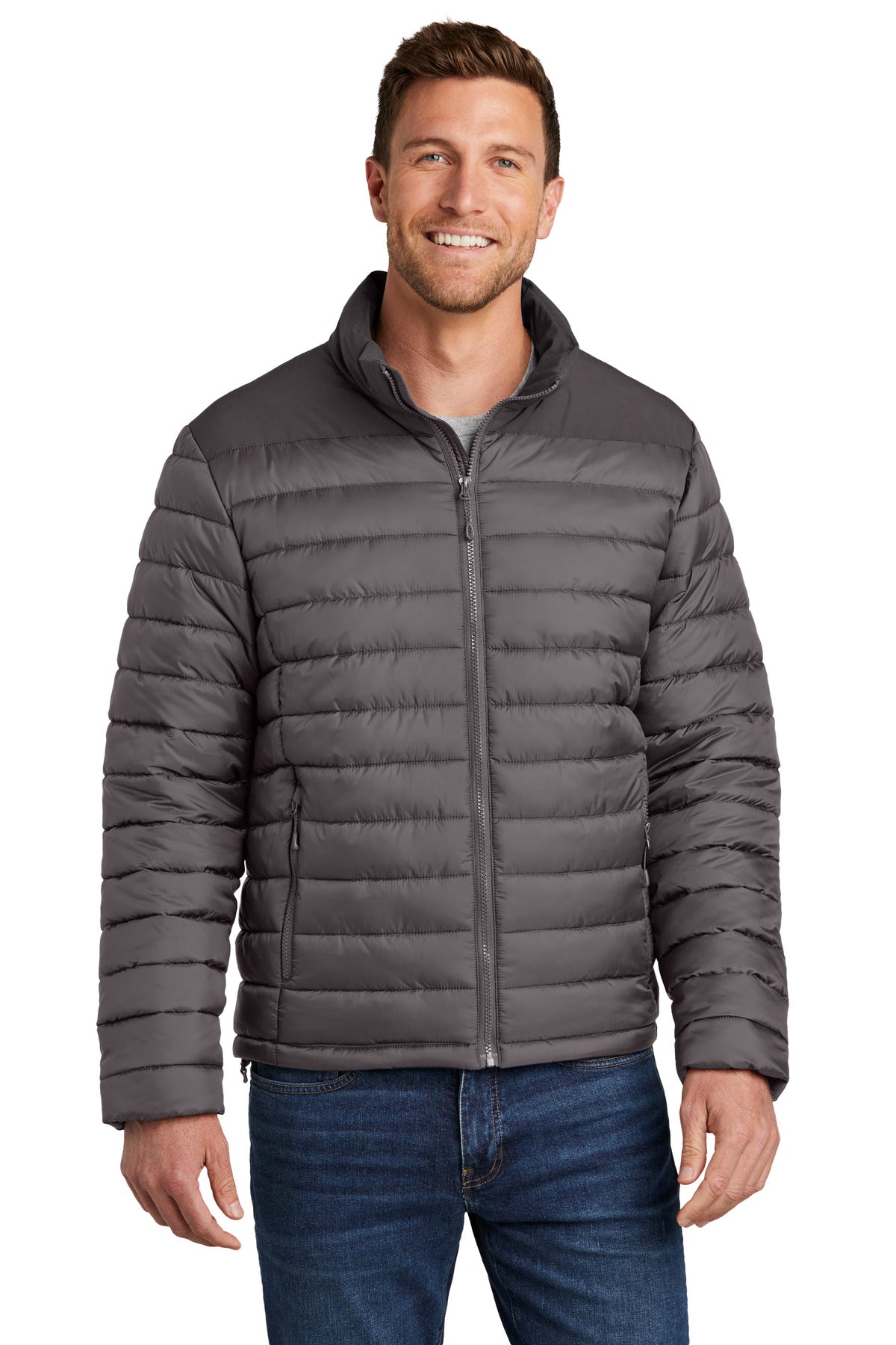 Custom Embroidery or DTF Print - Port Authority ® Horizon Puffy Jacket J364
