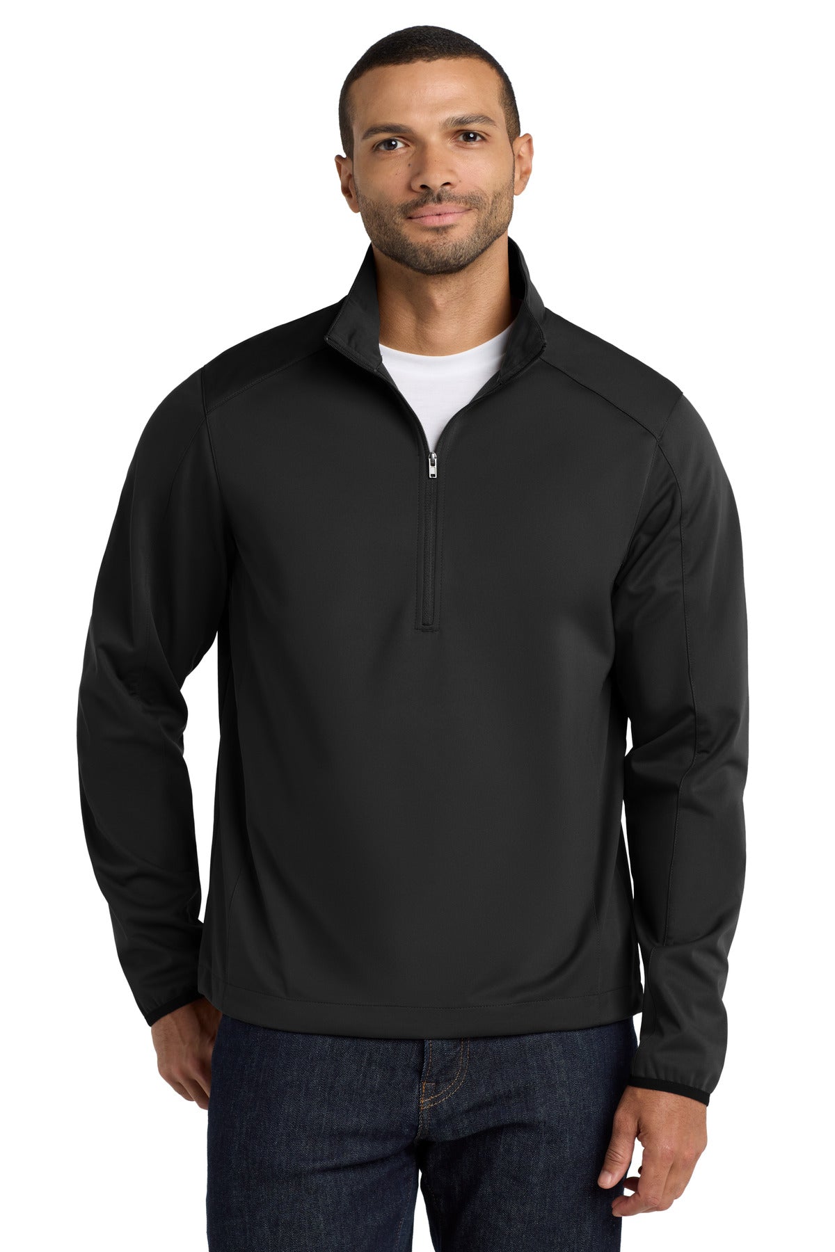 Custom Embroidery or DTF Print - Port Authority ® Active 1/2-Zip Soft Shell Jacket. J716