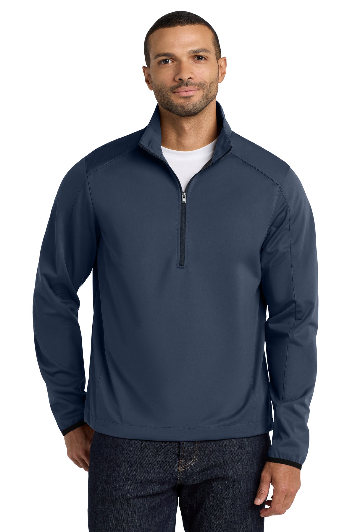 Custom Embroidery or DTF Print - Port Authority ® Active 1/2-Zip Soft Shell Jacket. J716