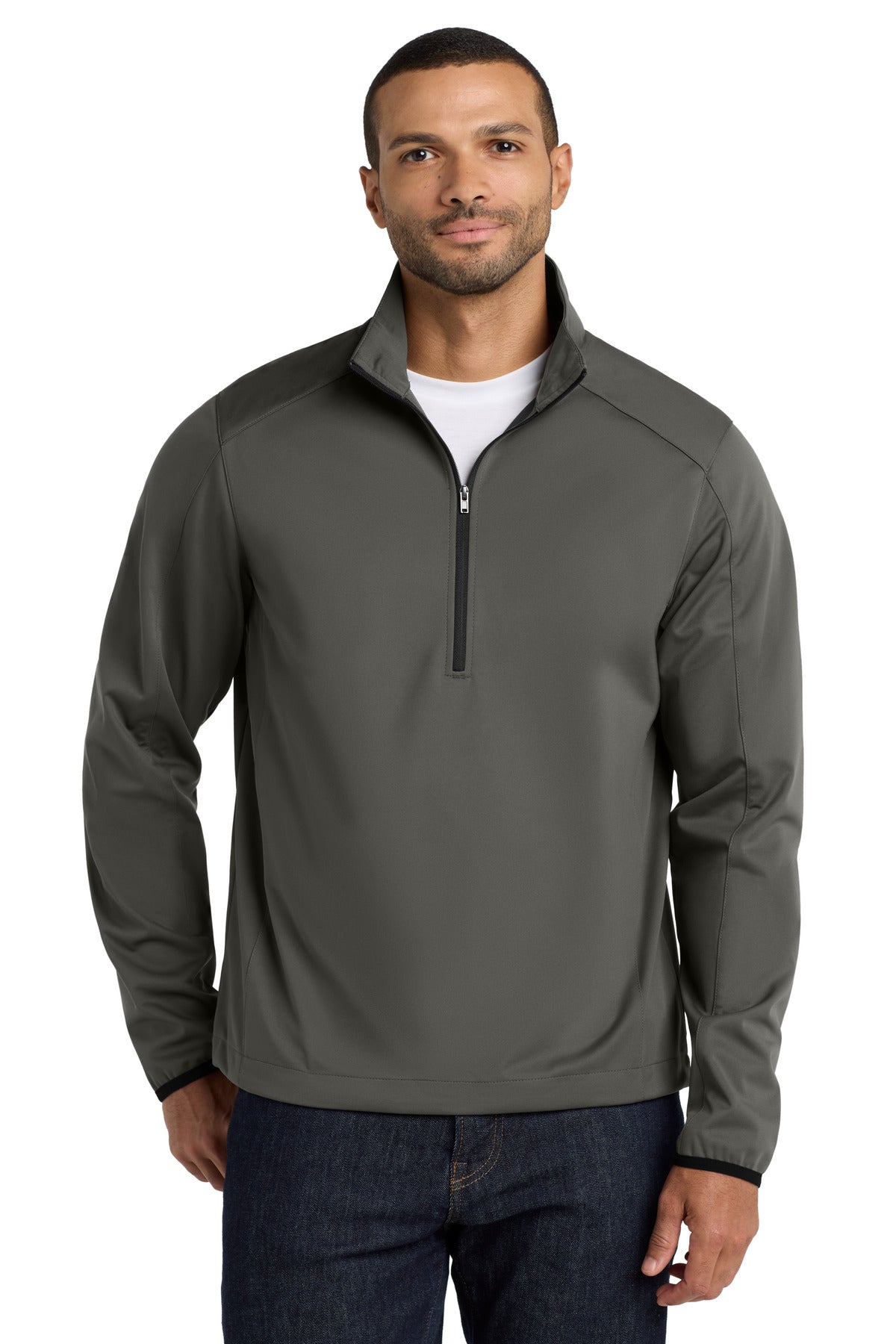 Custom Embroidery or DTF Print - Port Authority ® Active 1/2-Zip Soft Shell Jacket. J716