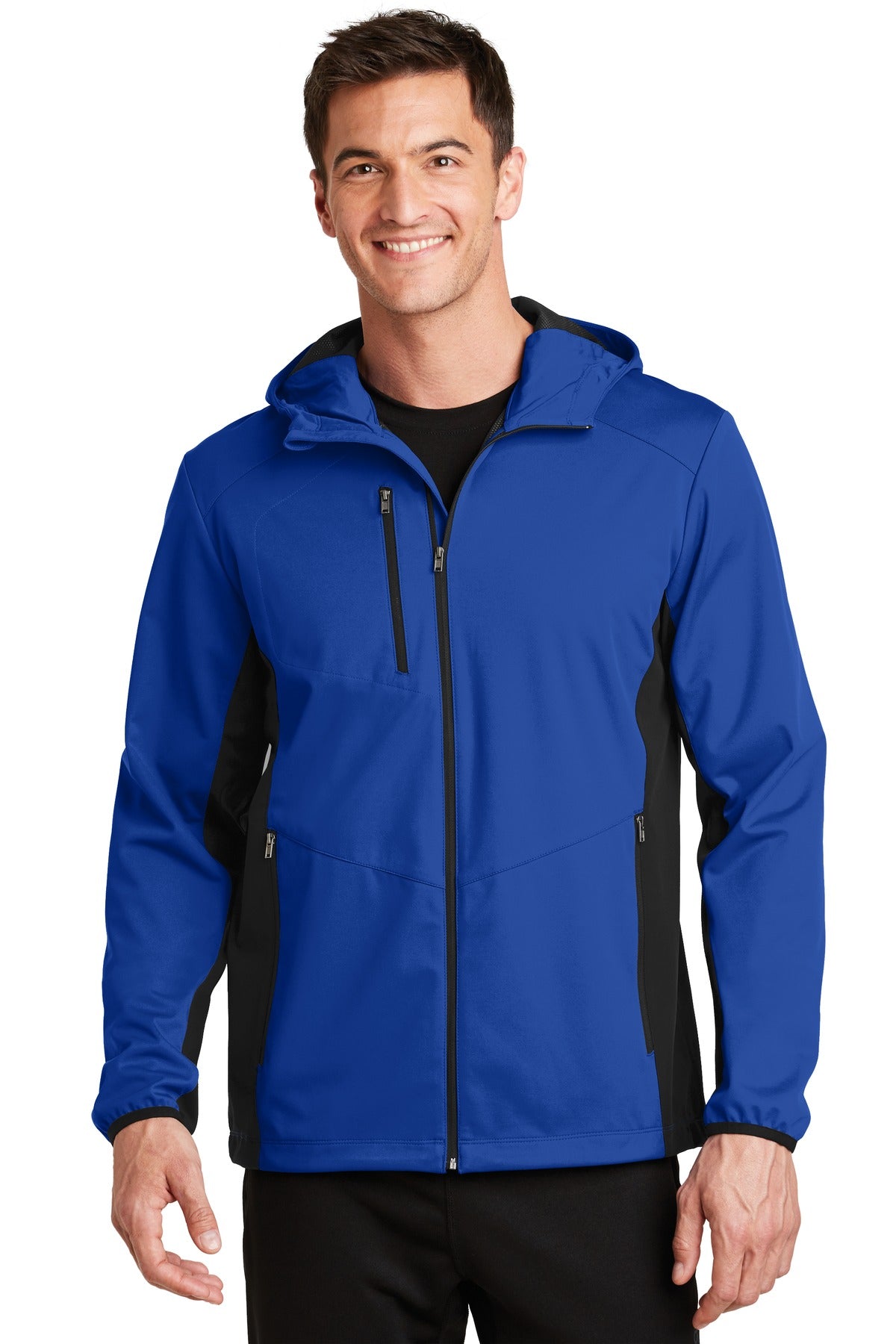 Custom Embroidery or DTF Print - Port Authority ® Active Hooded Soft Shell Jacket. J719