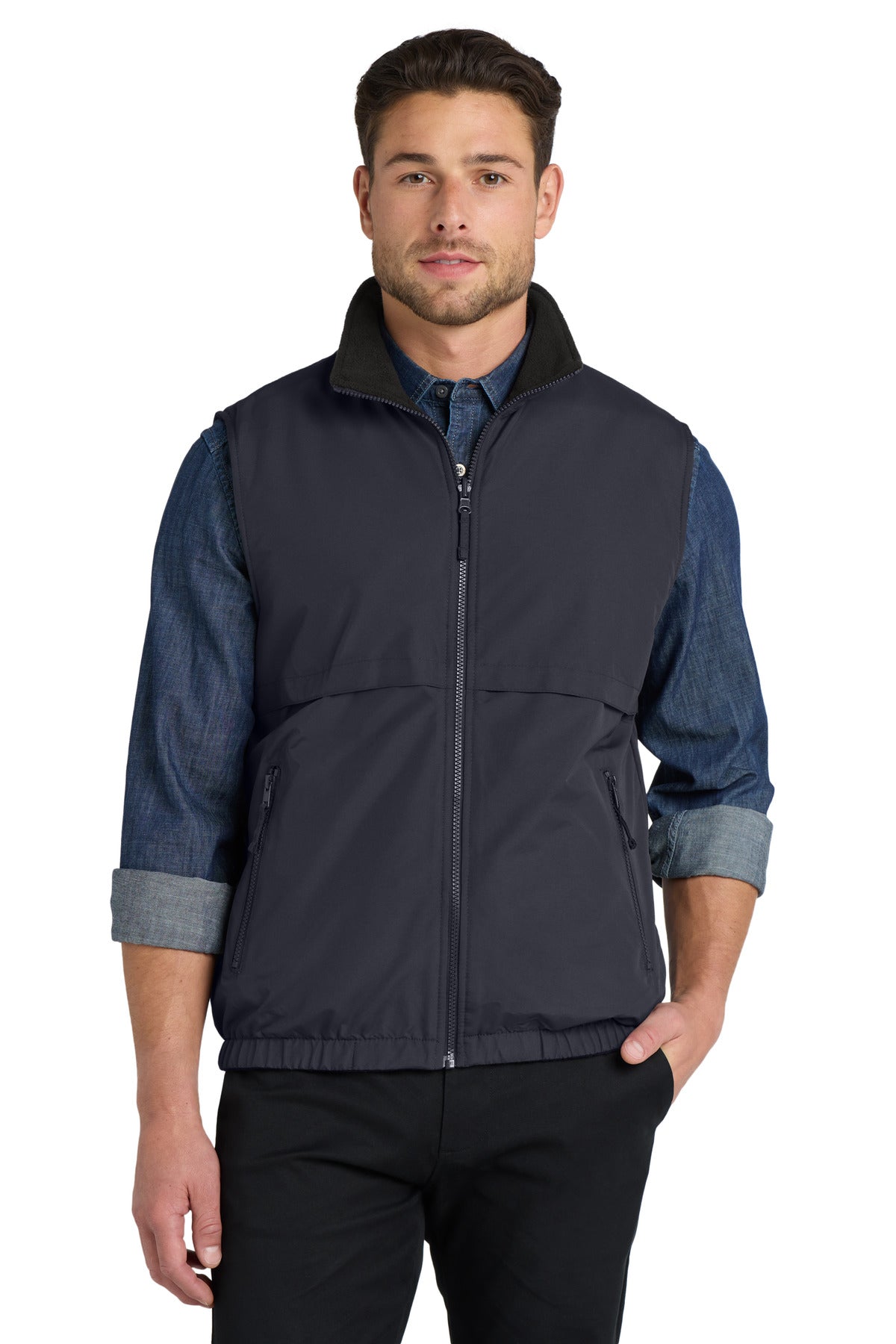 Custom Embroidery or DTF Print - Port Authority ® Reversible Charger Vest. J7490