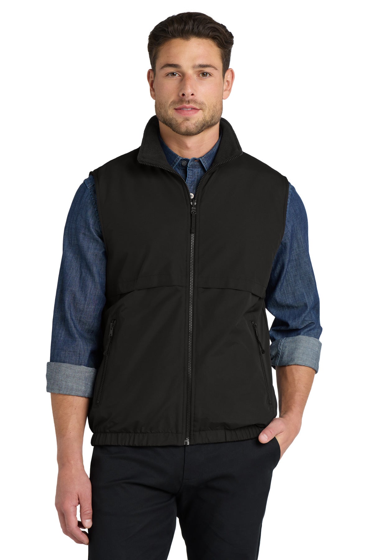 Custom Embroidery or DTF Print - Port Authority ® Reversible Charger Vest. J7490