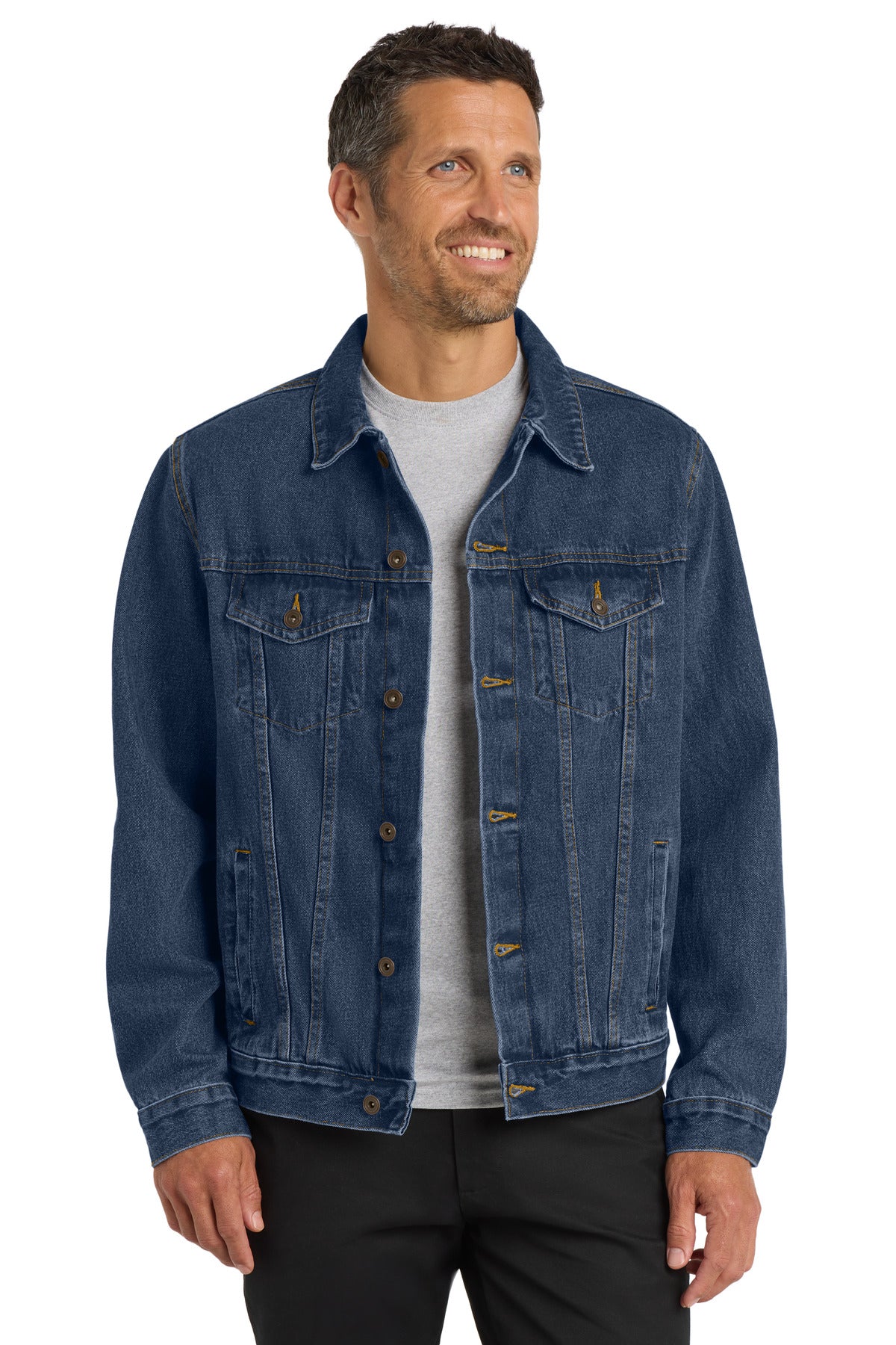 Custom Embroidery or DTF Print - Port Authority ® Denim Jacket. J7620