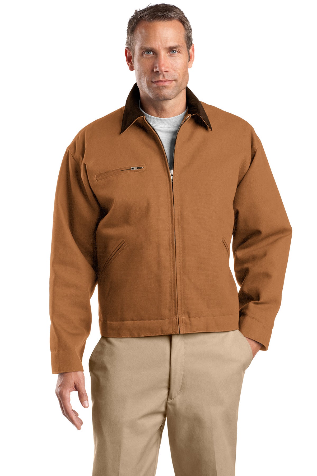 Custom Embroidery or DTF Print - CornerStone ® Tall Duck Cloth Work Jacket. TLJ763