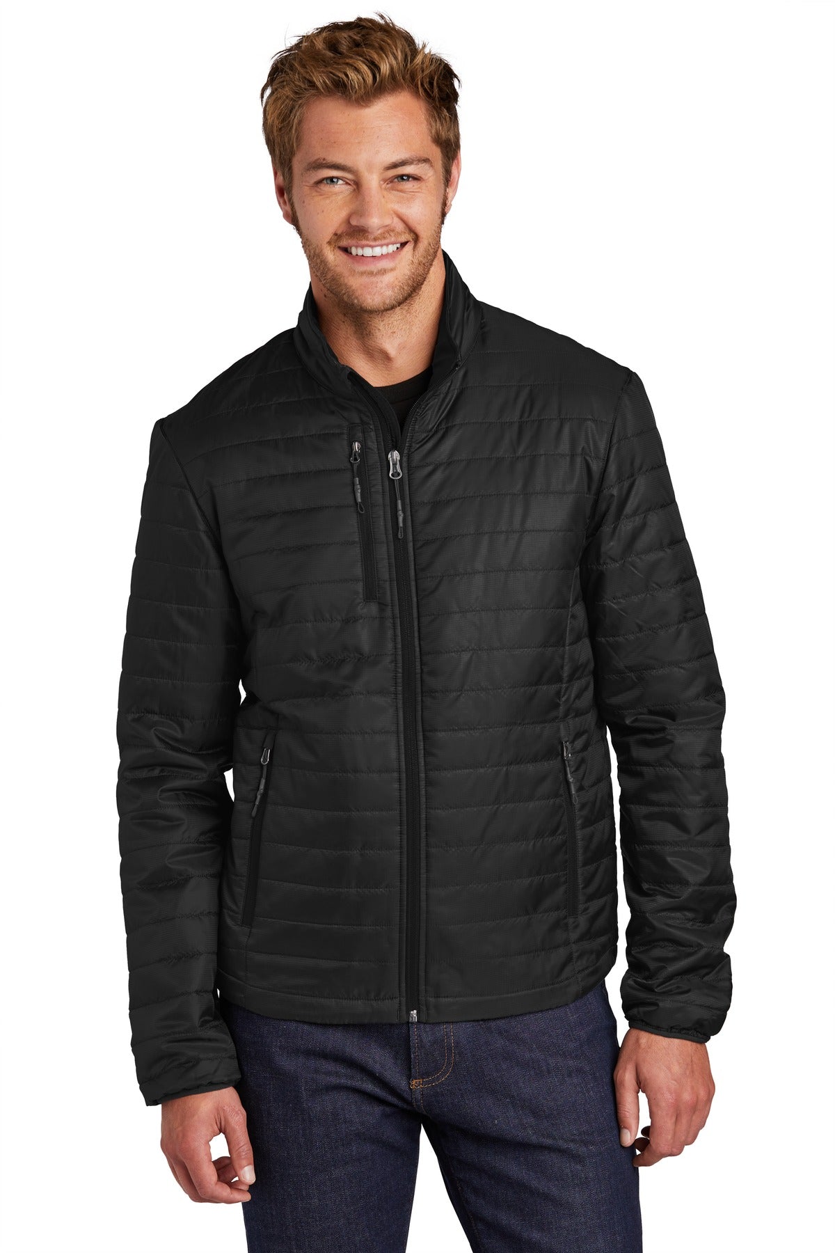 Custom Embroidered - Port Authority ® Packable Puffy Jacket J850