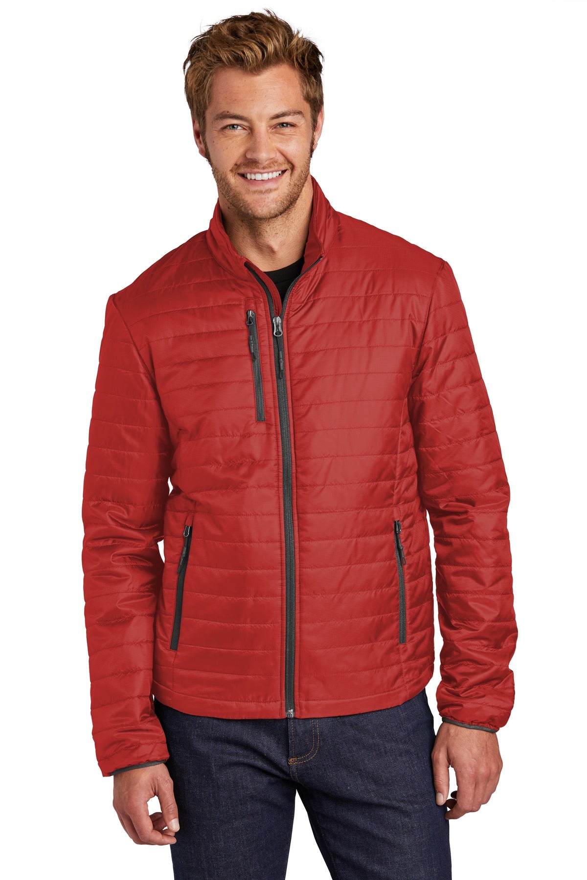 Custom Embroidered - Port Authority ® Packable Puffy Jacket J850
