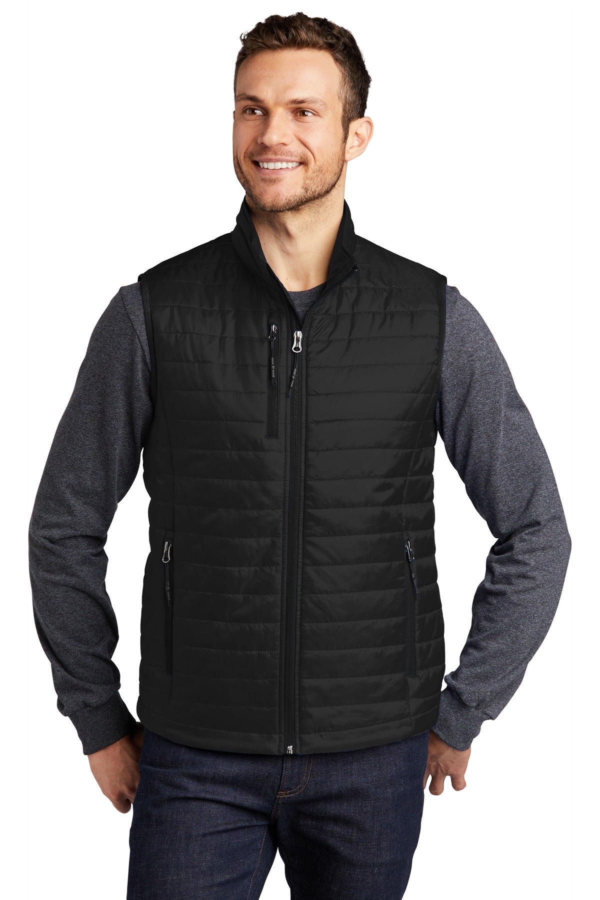 Custom Embroidery or DTF Print - Port Authority ® Packable Puffy Vest J851