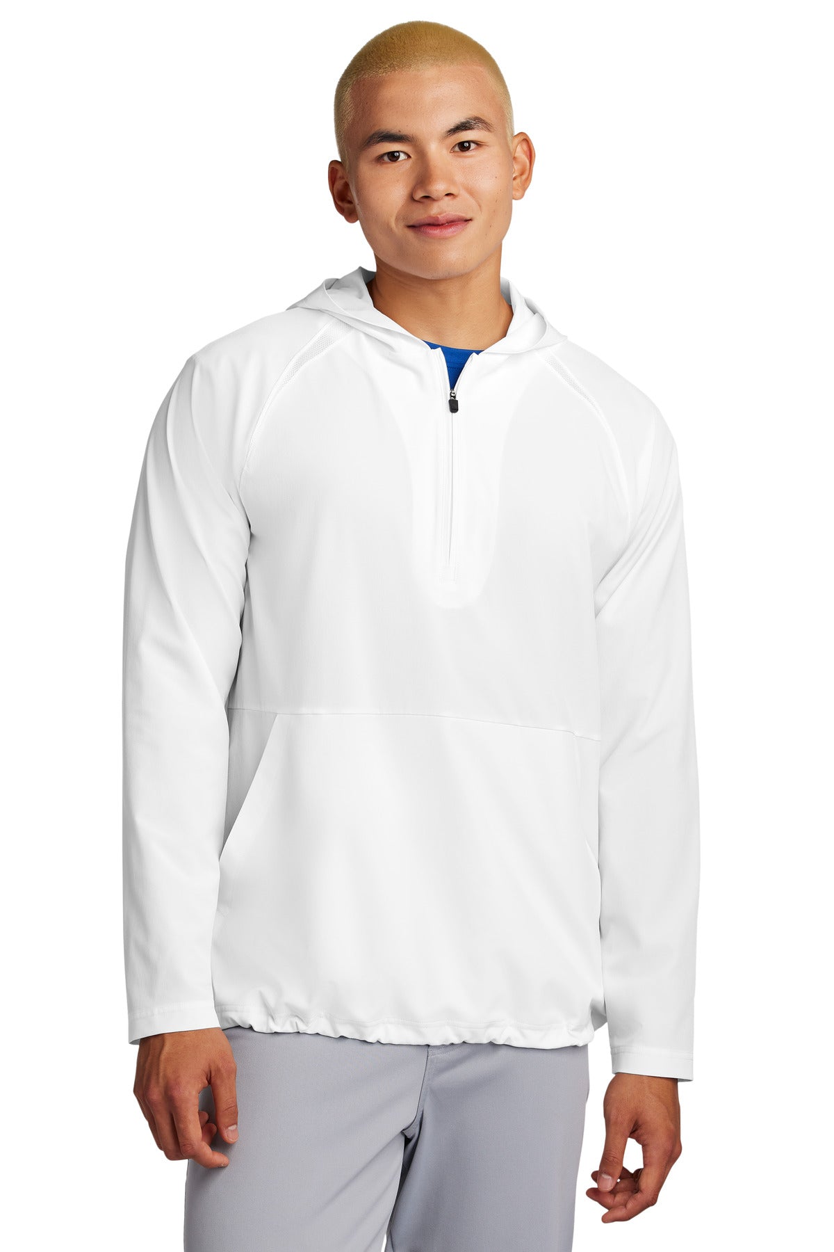 Custom Embroidery or DTF Print - Sport-Tek ® Repeat 1/2-Zip Long Sleeve Hooded Jacket JST488
