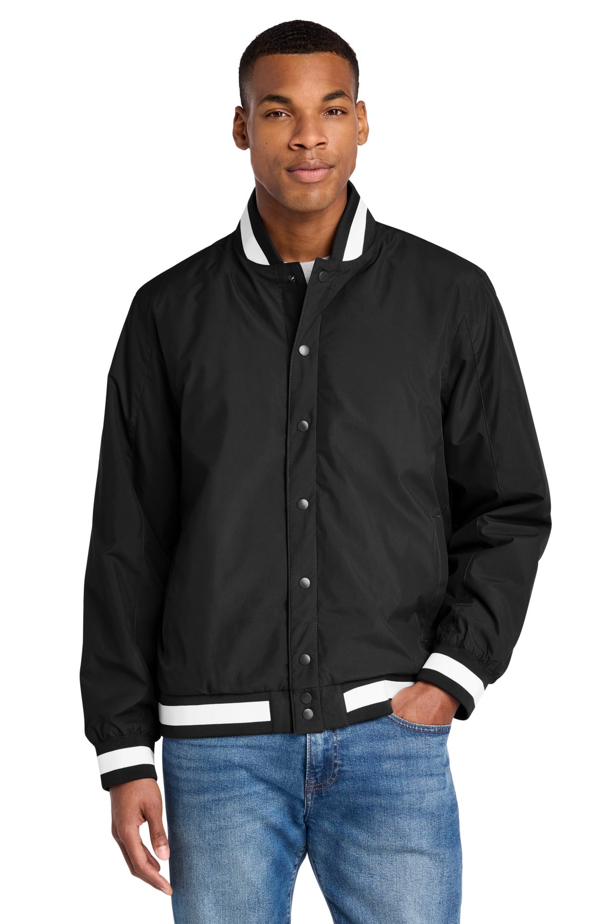 Custom Embroidery or DTF Print - Sport-Tek ® Insulated Varsity Jacket JST58