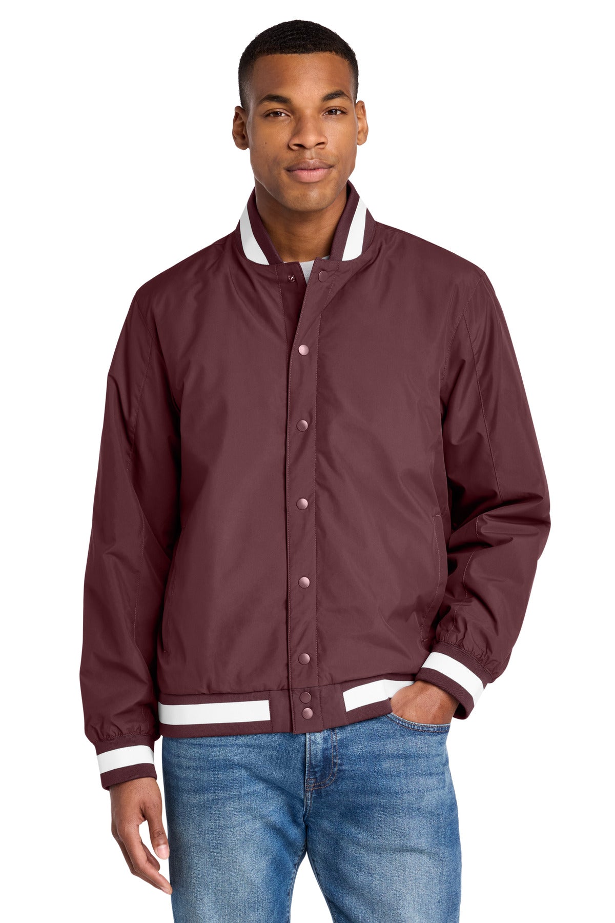 Custom Embroidery or DTF Print - Sport-Tek ® Insulated Varsity Jacket JST58
