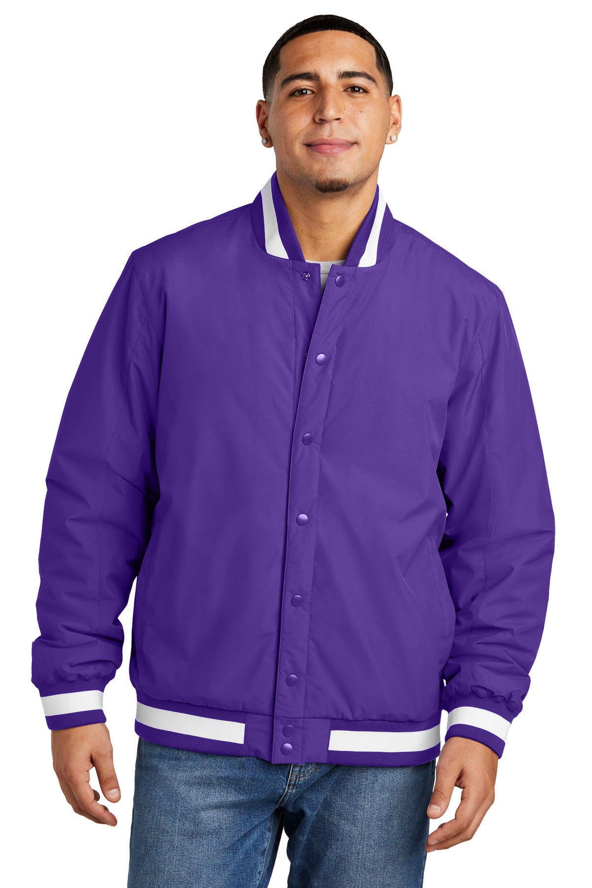 Custom Embroidery or DTF Print - Sport-Tek ® Insulated Varsity Jacket JST58