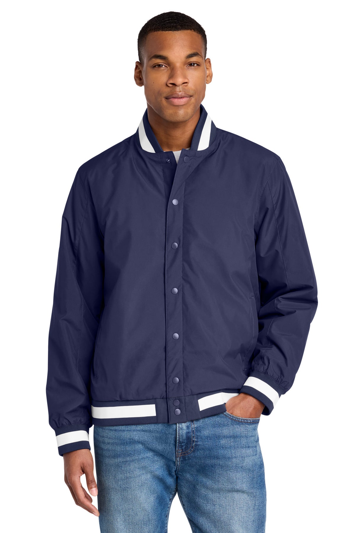 Custom Embroidery or DTF Print - Sport-Tek ® Insulated Varsity Jacket JST58