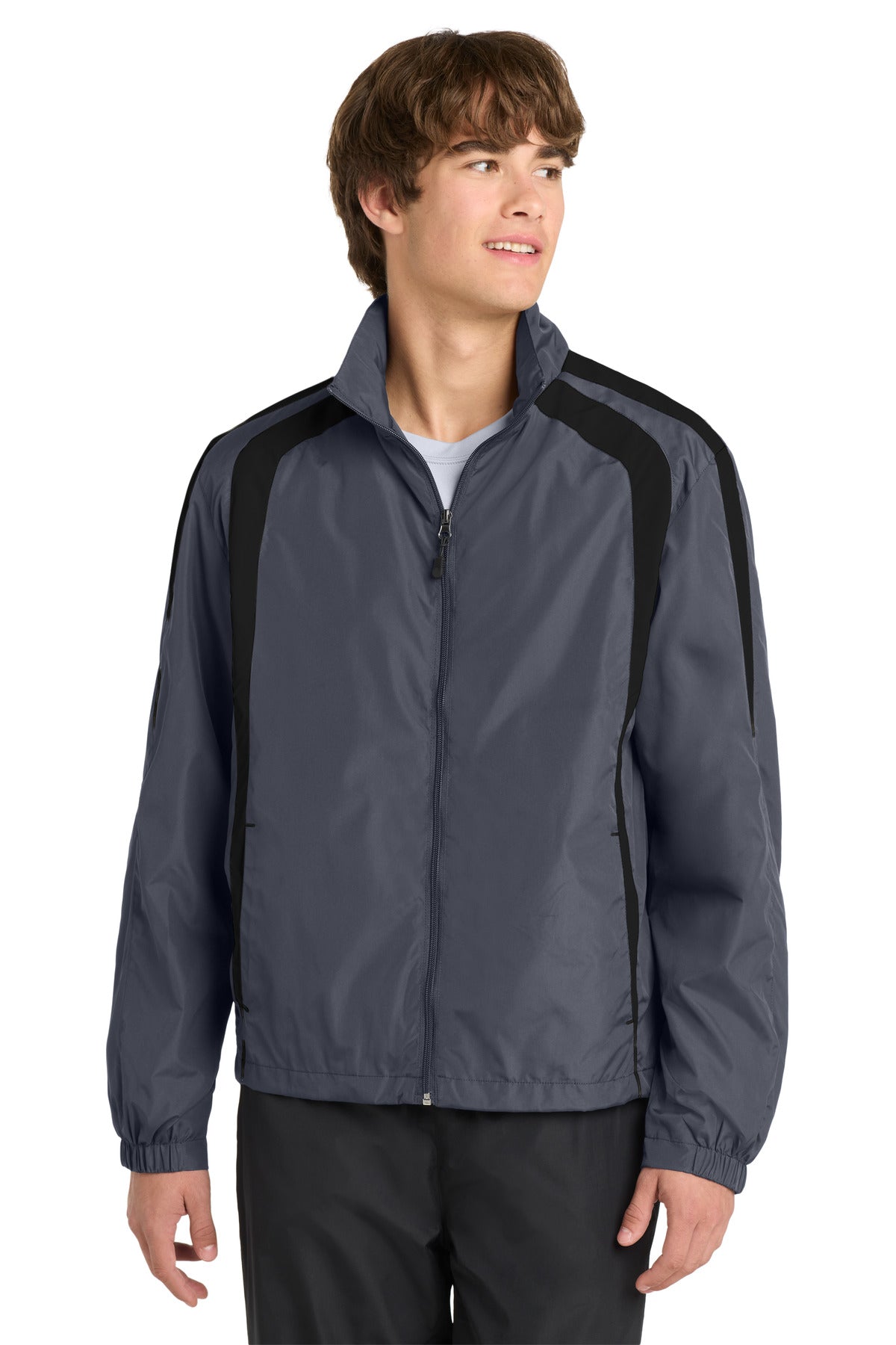 Custom Embroidery or DTF Print - Sport-Tek ® Colorblock Raglan Jacket. JST60