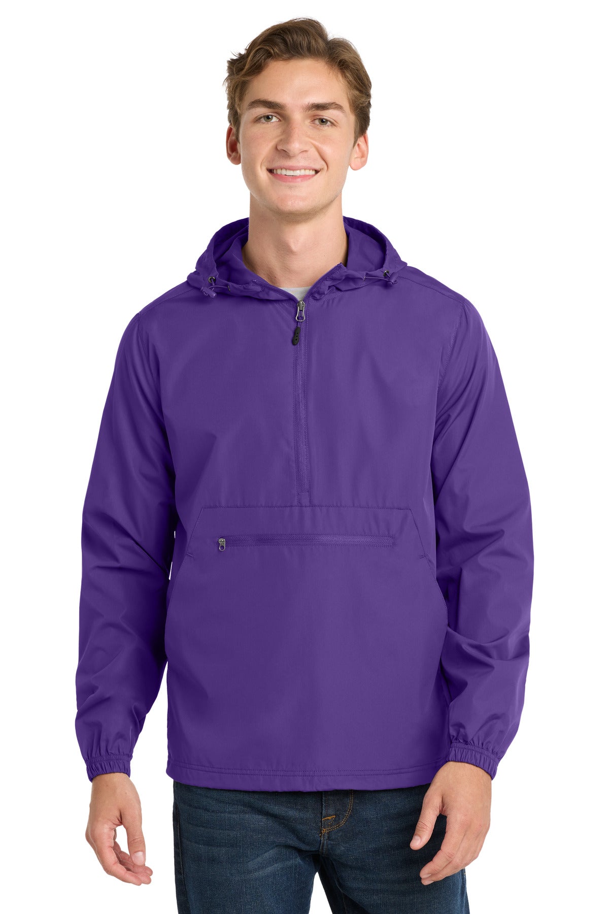 Custom Embroidery or DTF Print - Sport-Tek ® Packable Anorak. JST66