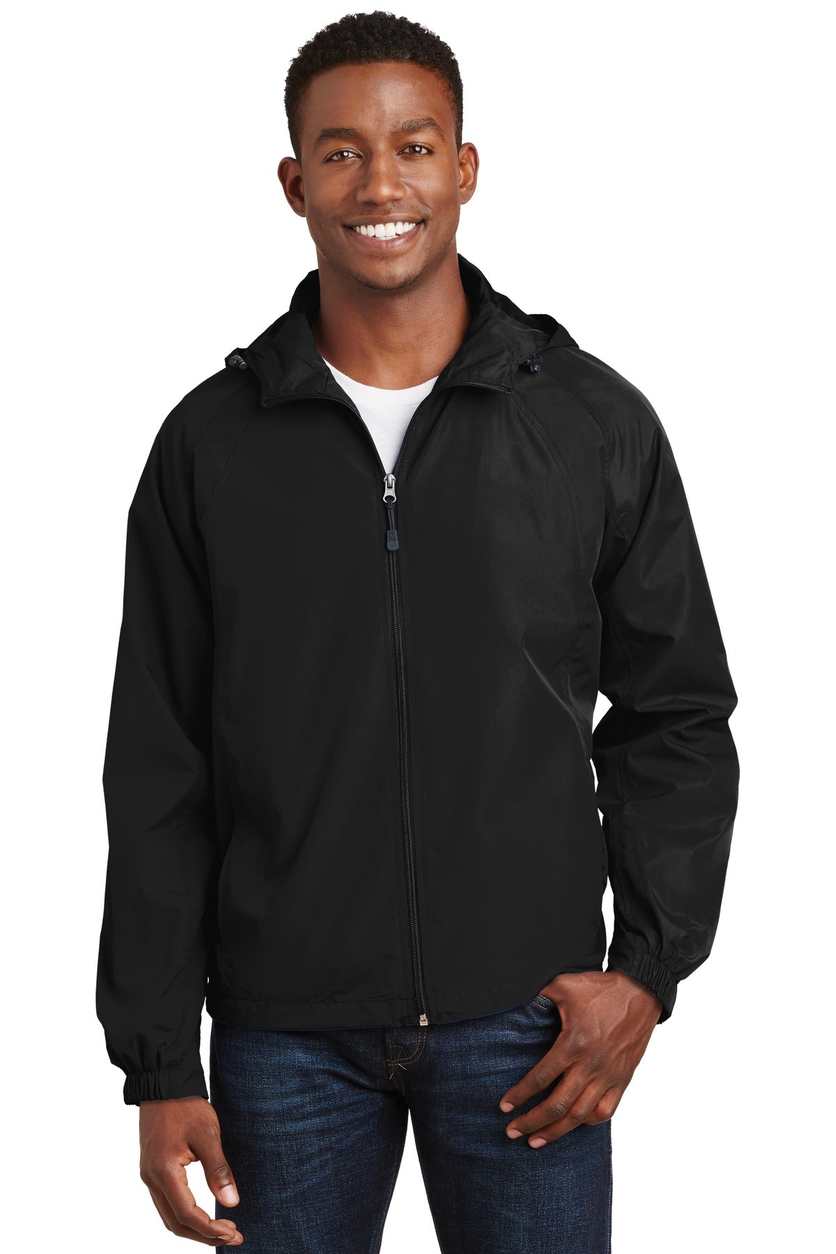 Custom Embroidered - Sport-Tek® Hooded Raglan Jacket. JST73