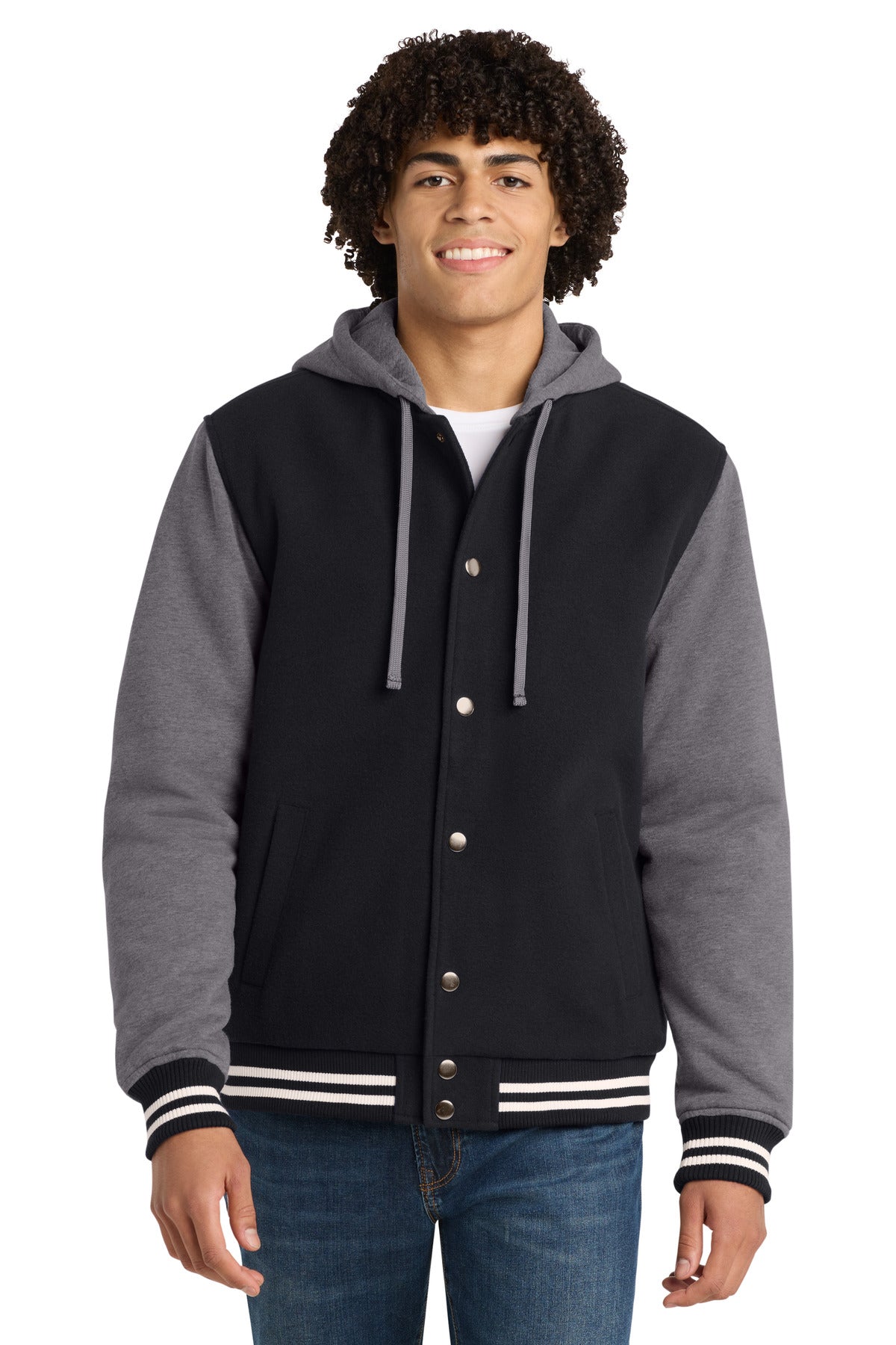 Custom Embroidery or DTF Print - Sport-Tek ® Insulated Letterman Jacket. JST82