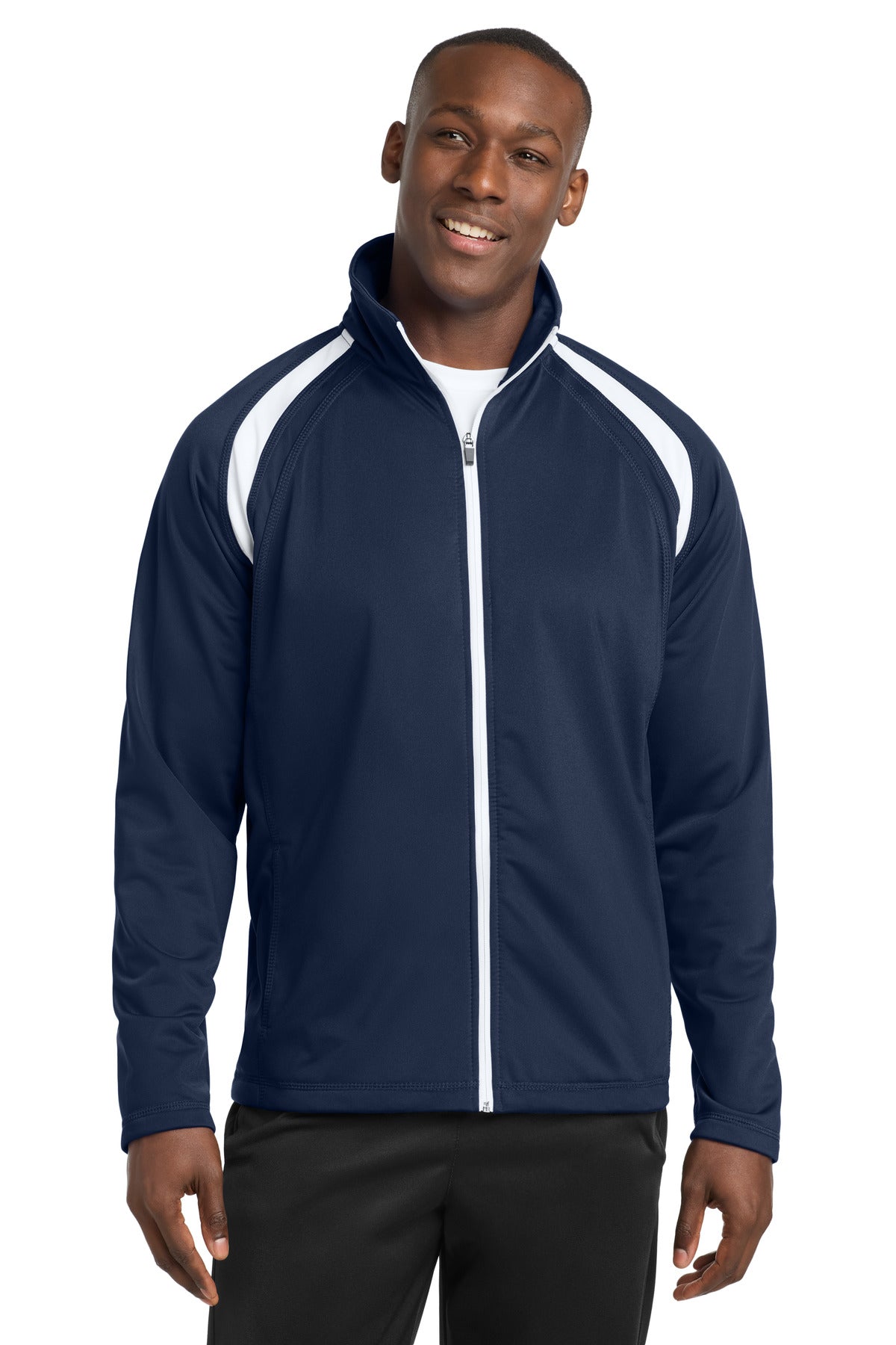 Custom Embroidery or DTF Print - Sport-Tek ® Tricot Track Jacket. JST90