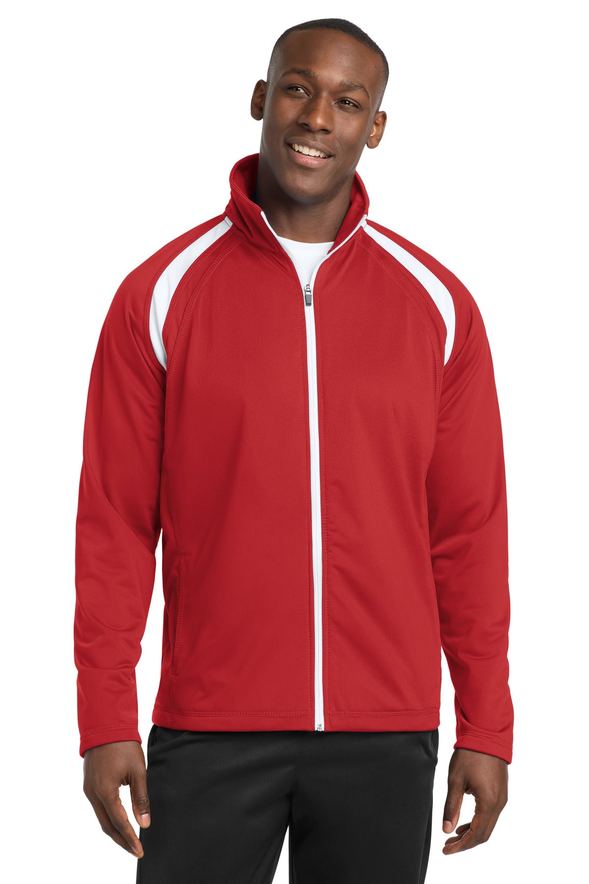 Custom Embroidery or DTF Print - Sport-Tek ® Tricot Track Jacket. JST90