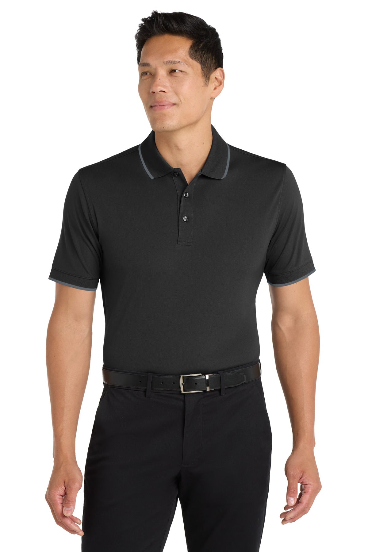 Custom Embroidery or DTF Print - Port Authority ® Dry Zone ® UV Micro-Mesh Tipped Polo. K111