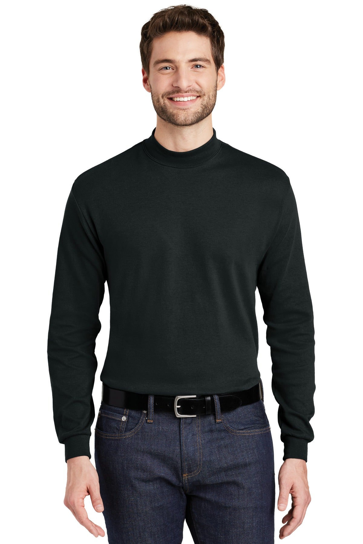 Custom Embroidery or DTF Print - Port Authority ® Interlock Knit Mock Turtleneck. K321
