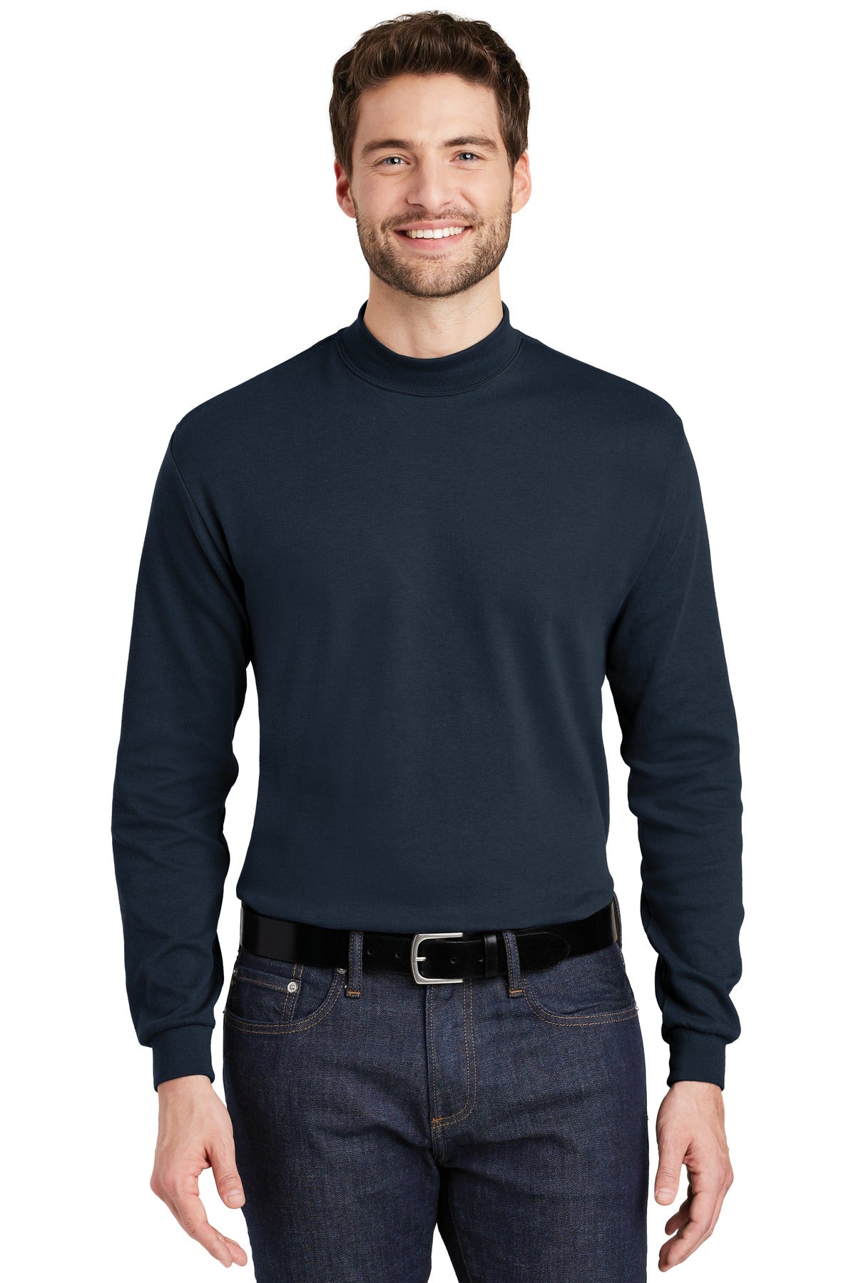 Custom Embroidery or DTF Print - Port Authority ® Interlock Knit Mock Turtleneck. K321