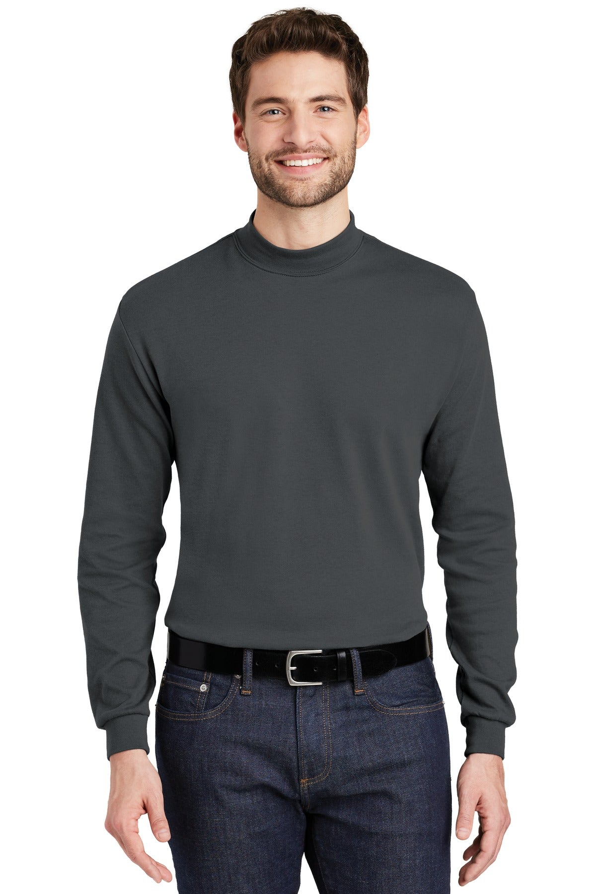 Custom Embroidery or DTF Print - Port Authority ® Interlock Knit Mock Turtleneck. K321