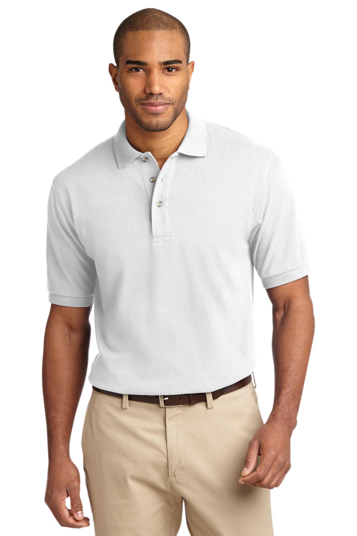 Custom Embroidered - Port Authority© Heavyweight Cotton Pique Polo. K420