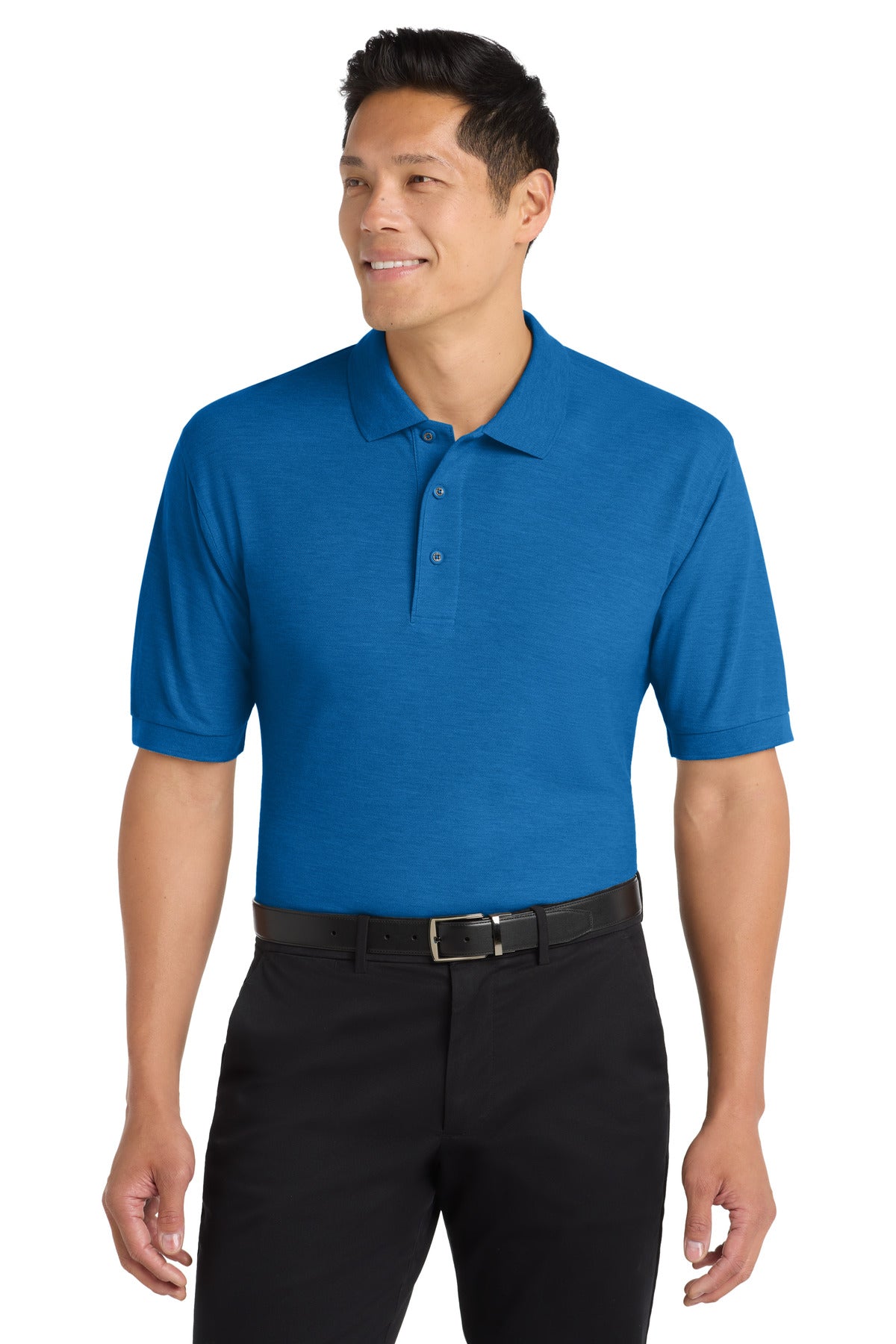 Custom Embroidery or DTF Print - Port Authority ® Extended Size Silk Touch™ Polo K500ES