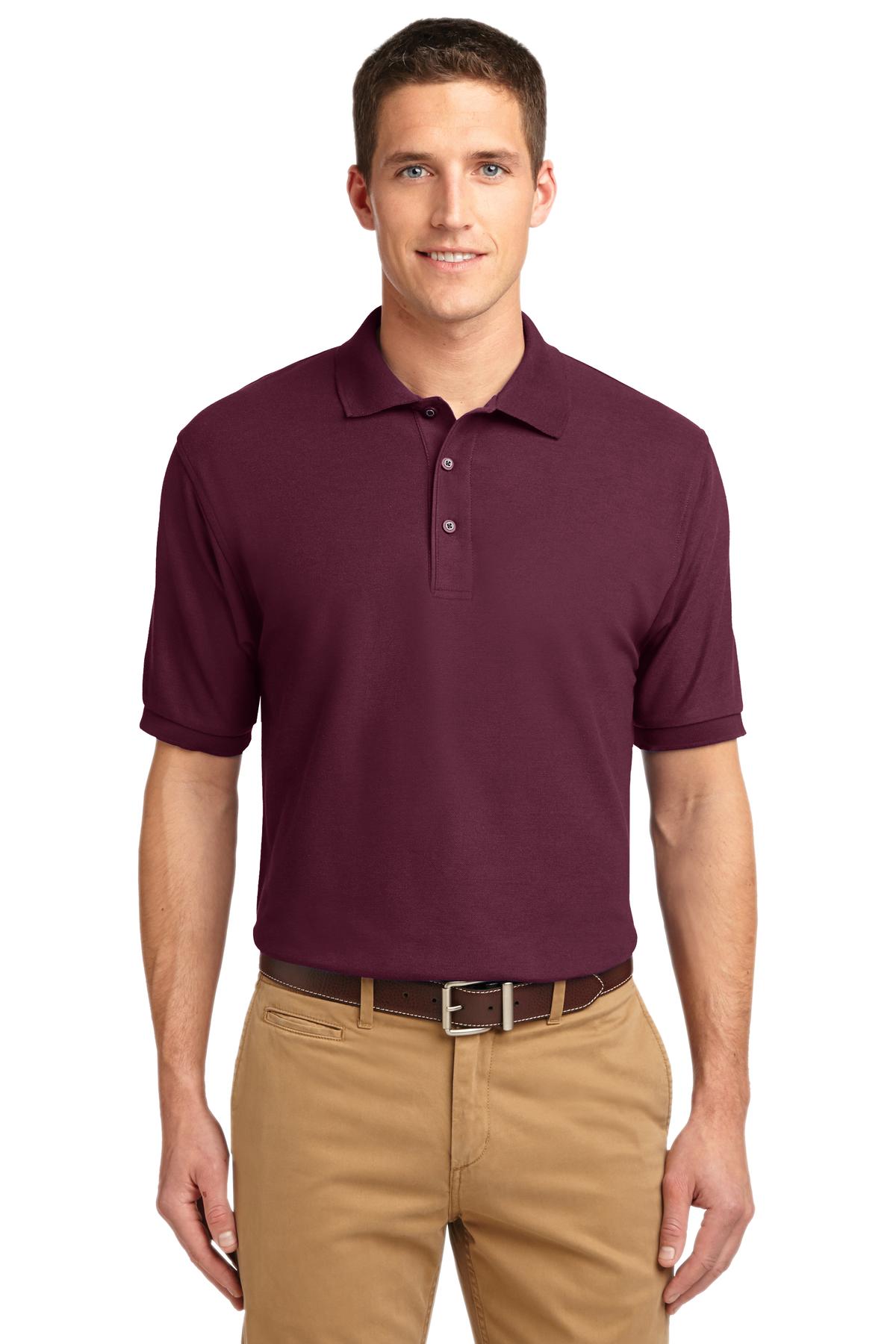 Custom Embroidered - Port Authority© Extended Size Silk Touch© Polo K500ES