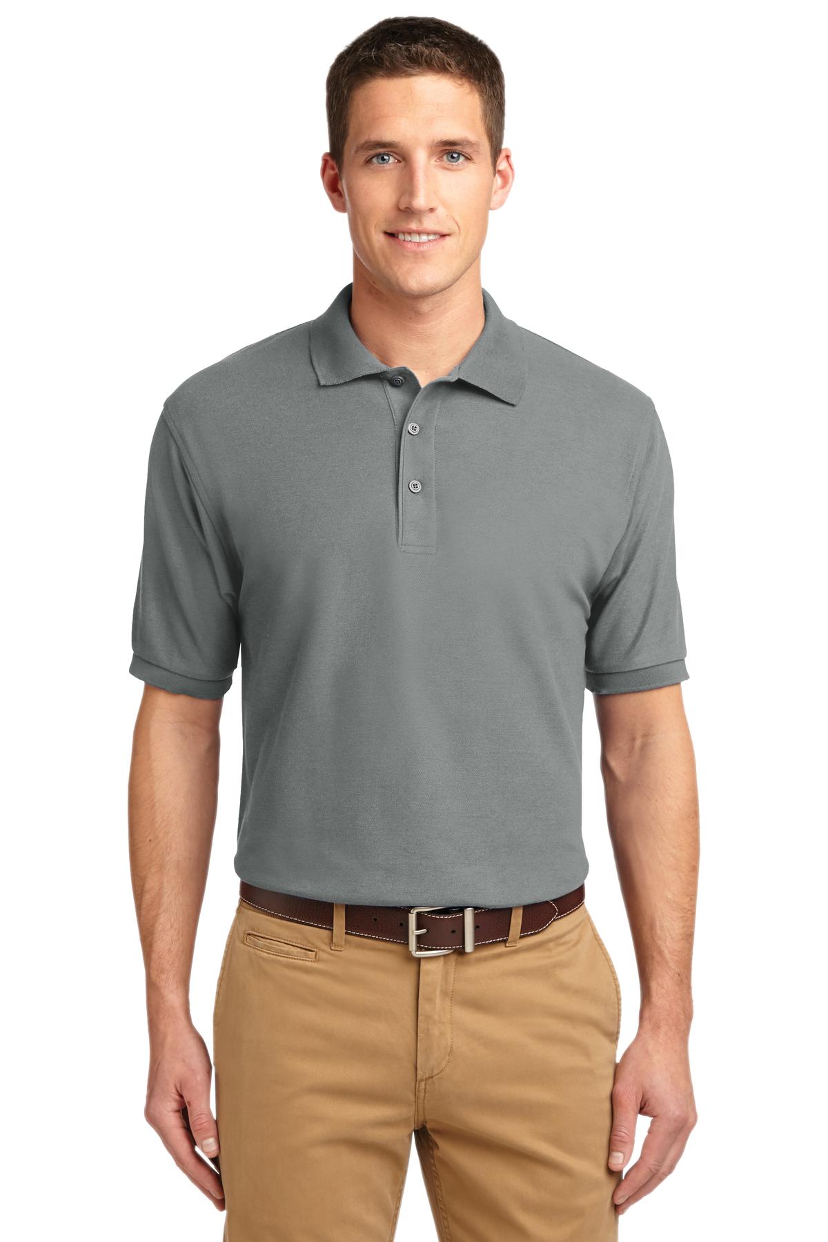 Custom Embroidered - Port Authority© Extended Size Silk Touch© Polo K500ES