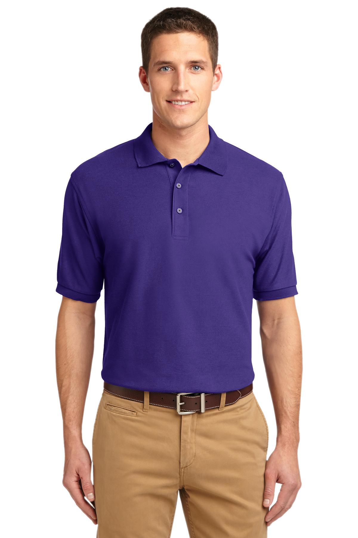 Custom Embroidered - Port Authority© Extended Size Silk Touch© Polo K500ES