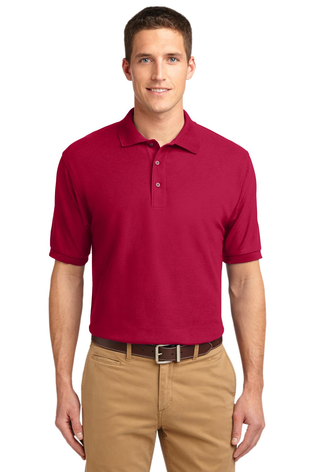 Custom Embroidered - Port Authority© Extended Size Silk Touch© Polo K500ES