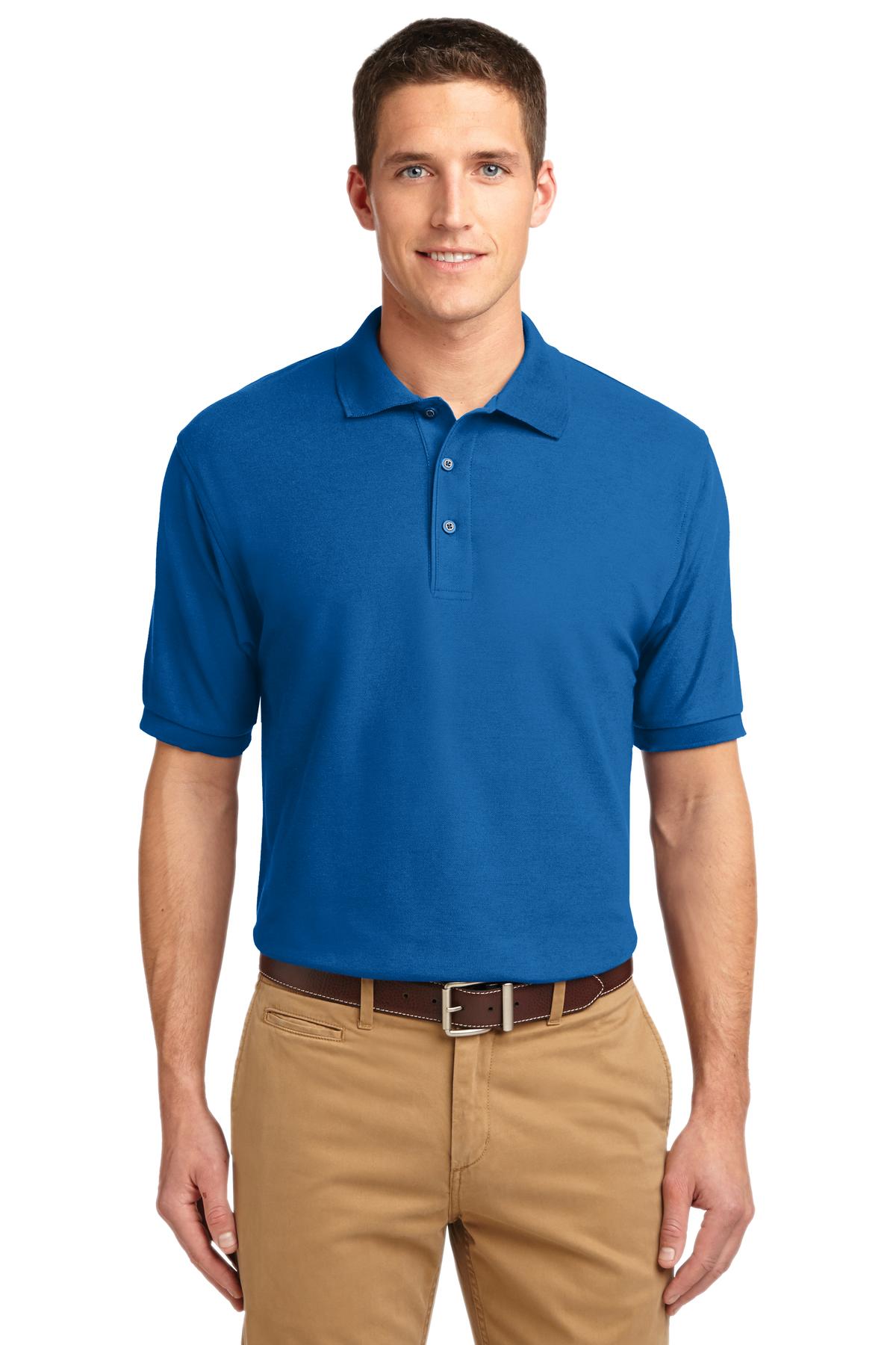 Custom Embroidered - Port Authority© Extended Size Silk Touch© Polo K500ES