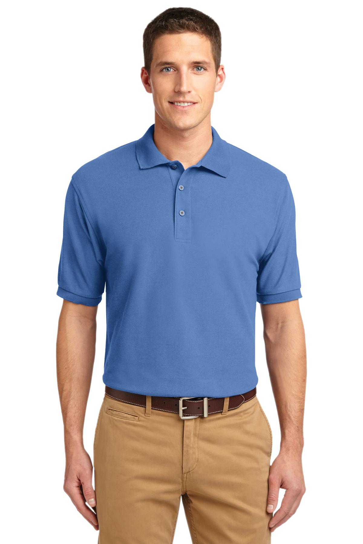 Custom Embroidered - Port Authority© Extended Size Silk Touch© Polo K500ES