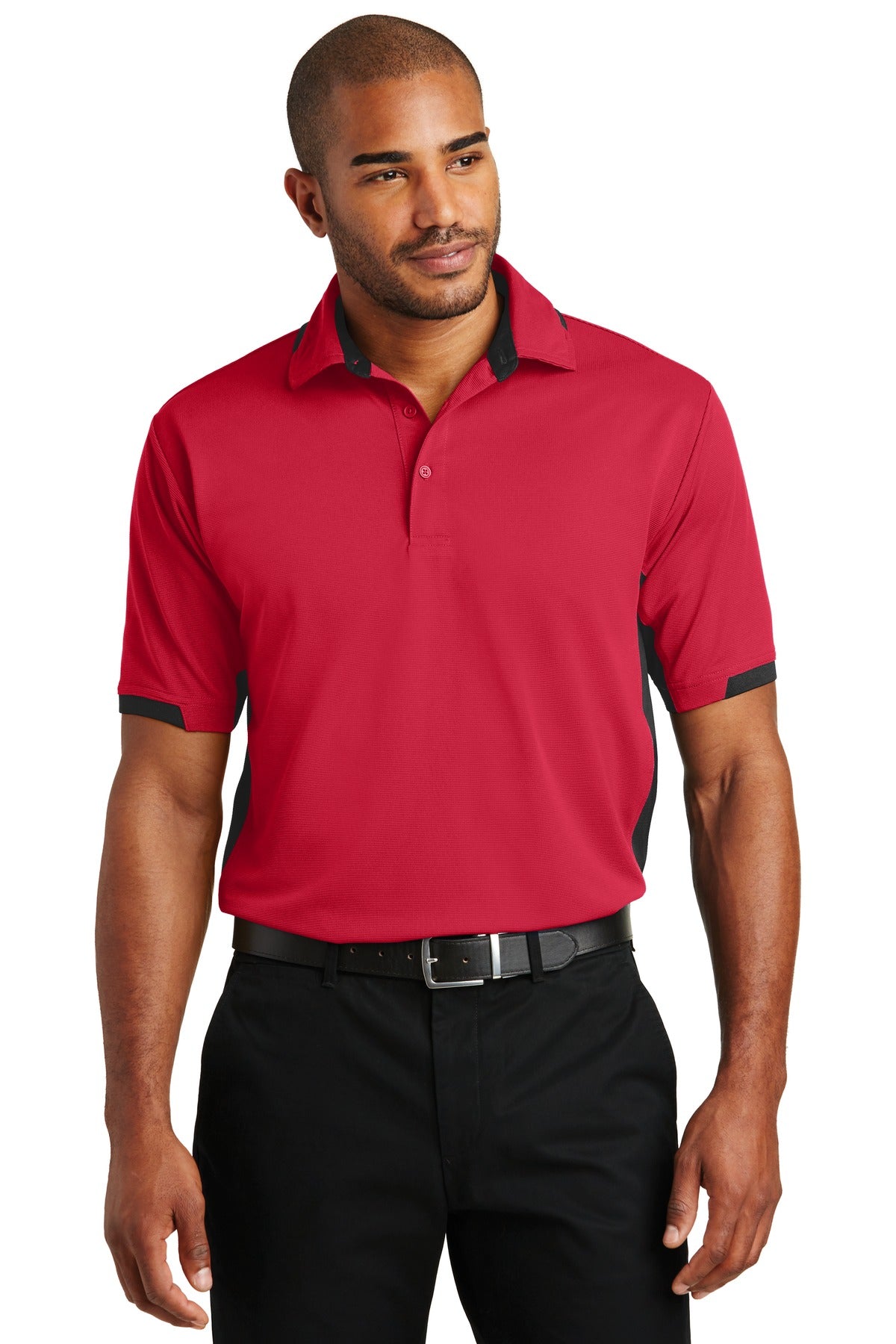 Custom Embroidered - Port Authority© Dry Zone© Colorblock Ottoman Polo. K524