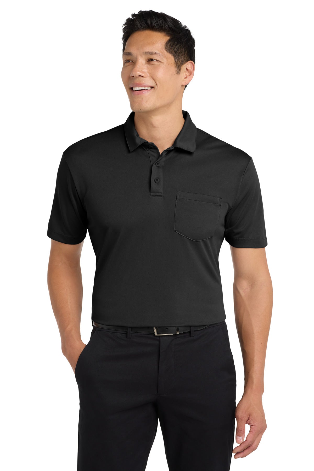 Custom Embroidery or DTF Print - Port Authority ® Silk Touch™ Performance Pocket Polo. K540P