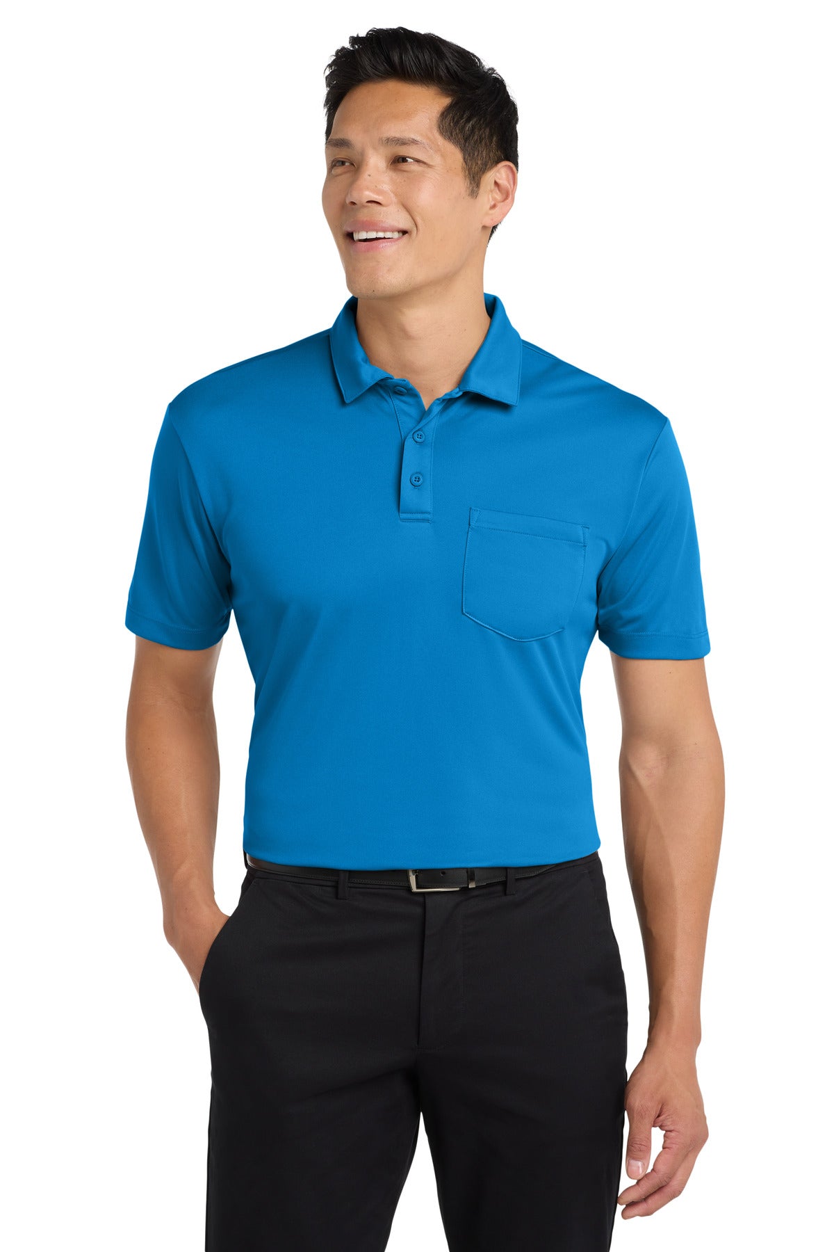 Custom Embroidery or DTF Print - Port Authority ® Silk Touch™ Performance Pocket Polo. K540P