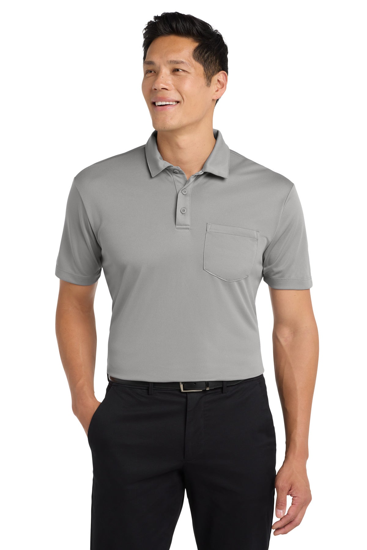 Custom Embroidery or DTF Print - Port Authority ® Silk Touch™ Performance Pocket Polo. K540P