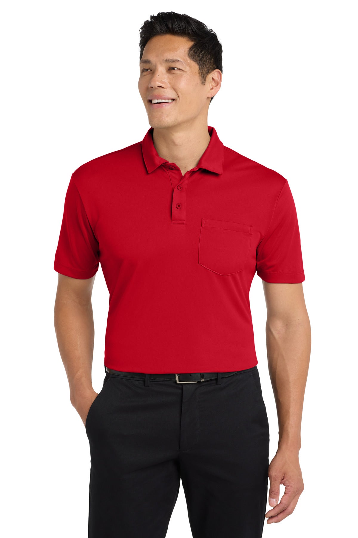 Custom Embroidered - Port Authority© Silk Touch© Performance Pocket Polo. K540P