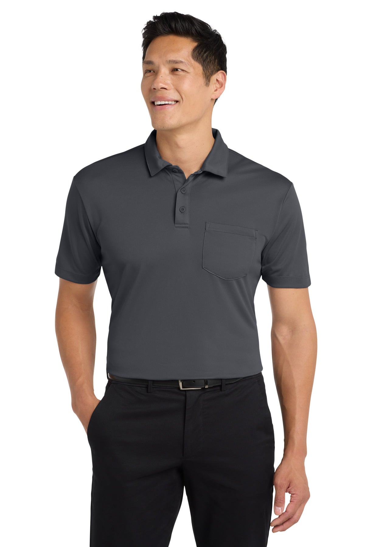 Custom Embroidery or DTF Print - Port Authority ® Silk Touch™ Performance Pocket Polo. K540P