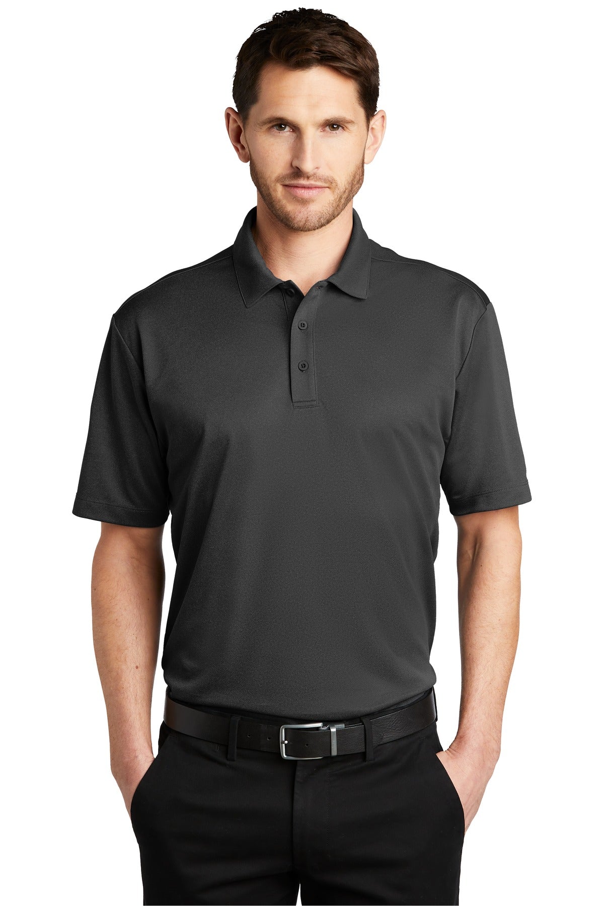 Custom Embroidered - Port Authority © Heathered Silk Touch © Performance Polo. K542