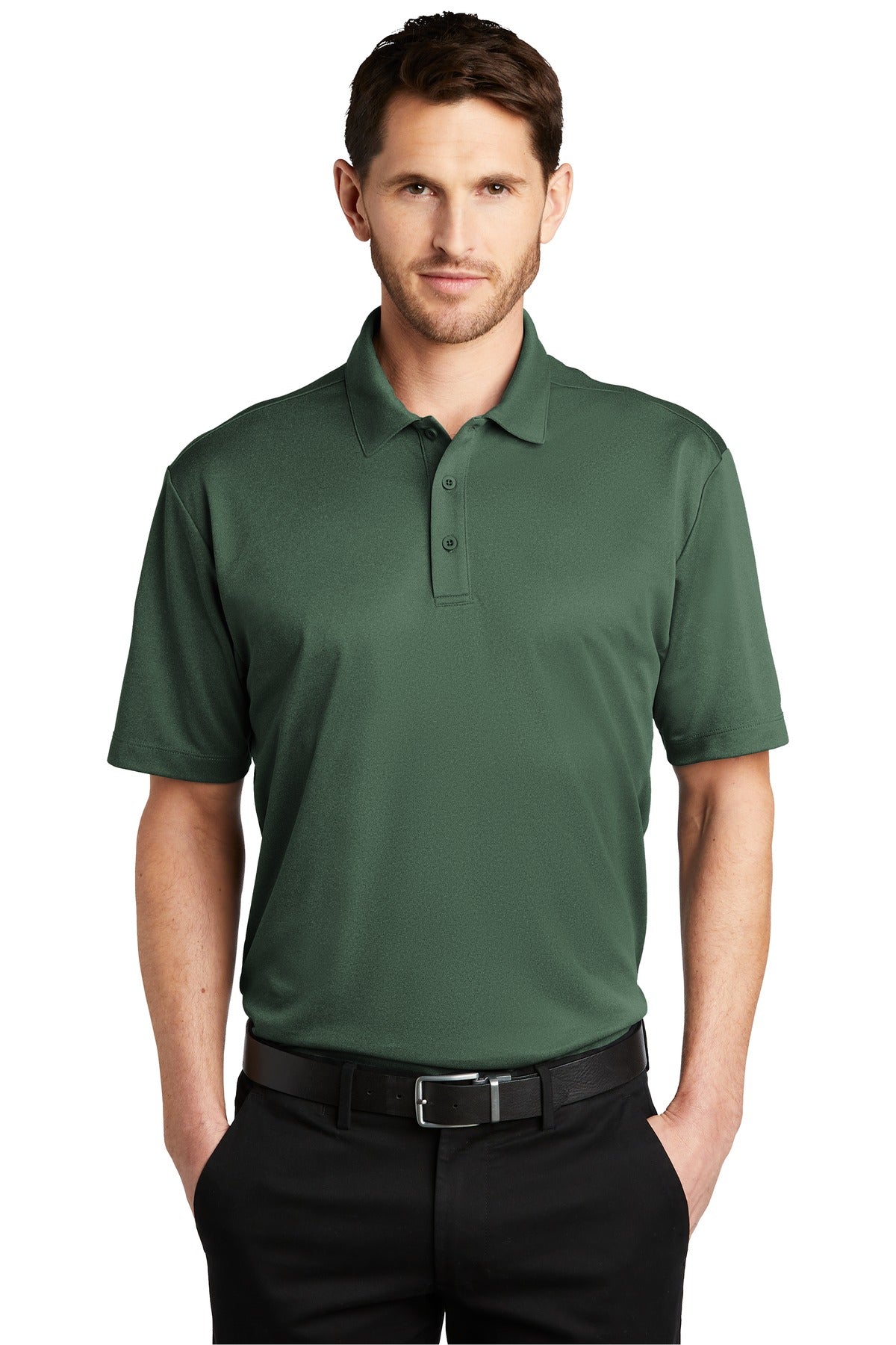 Custom Embroidered - Port Authority © Heathered Silk Touch © Performance Polo. K542